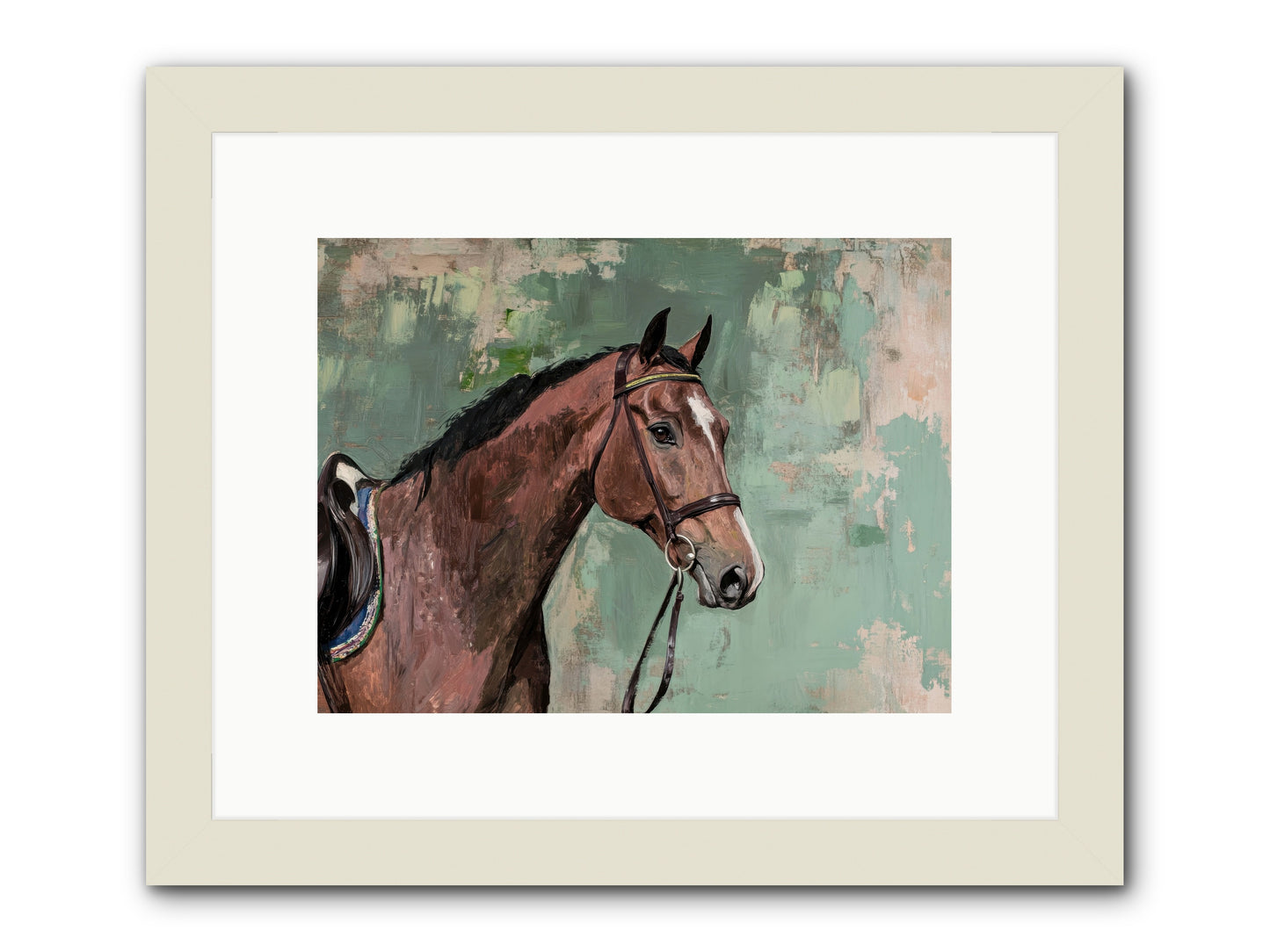 Fearless Warrior -- Framed Print - White 12x9