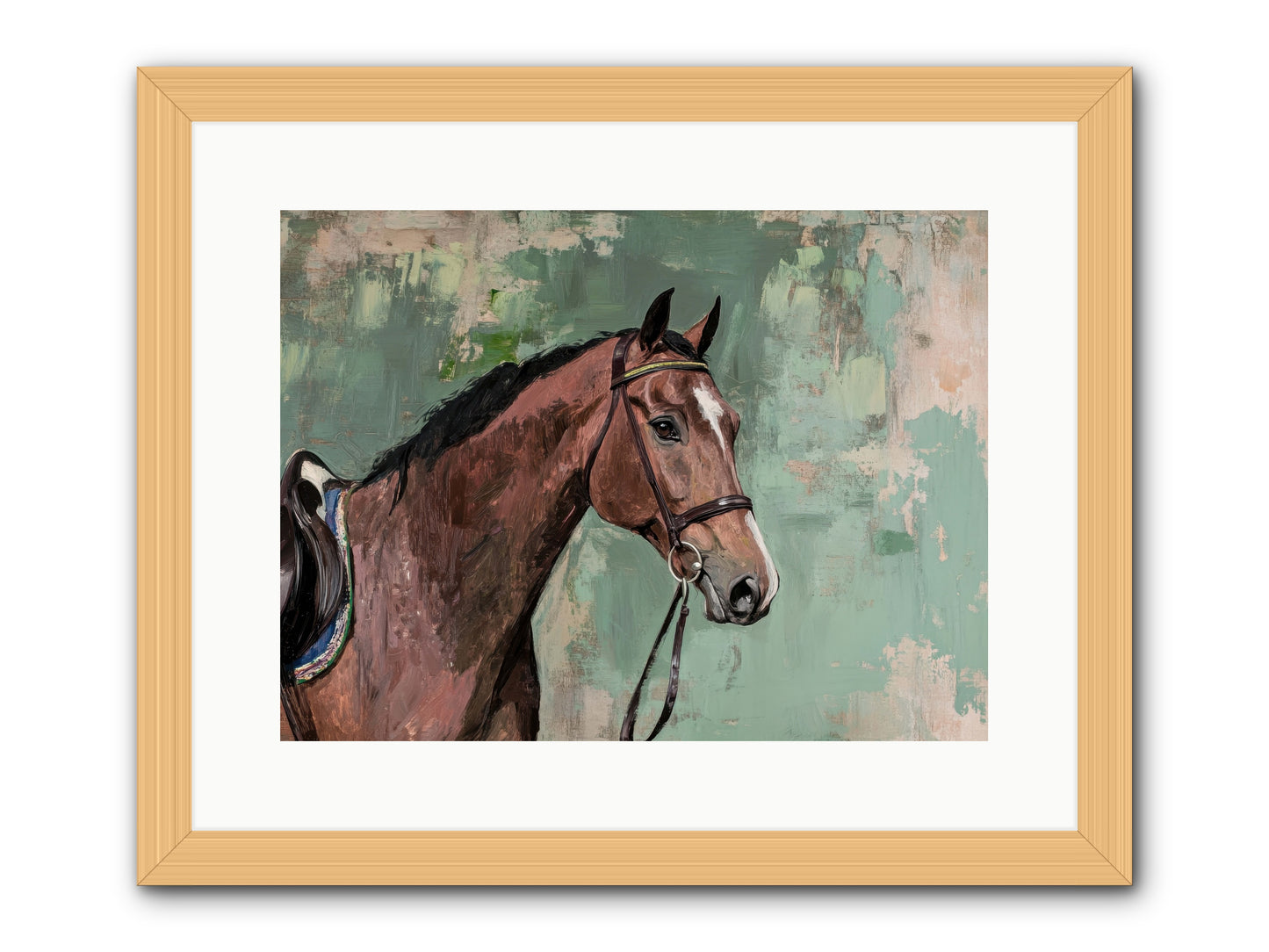 Fearless Warrior -- Framed Print - Natural 16x12