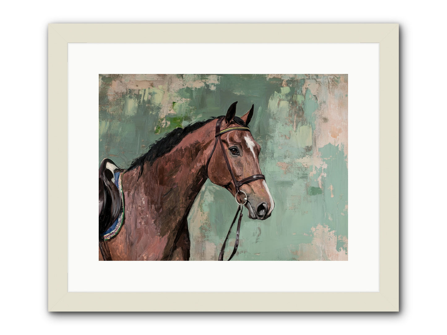 Fearless Warrior -- Framed Print - White 16x12