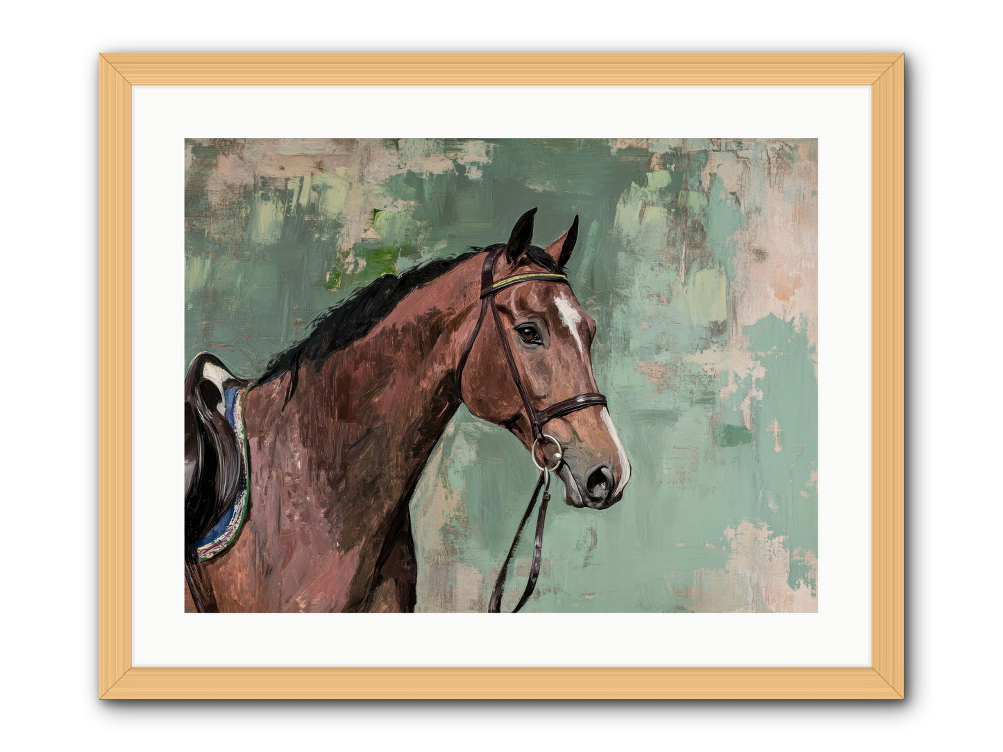 Fearless Warrior -- Framed Print - Natural 24x18