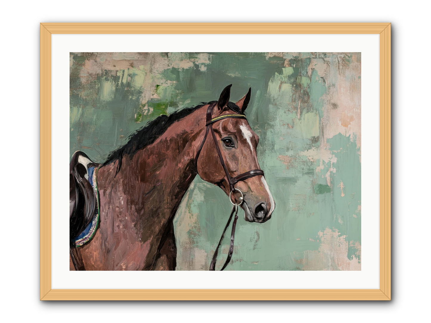 Fearless Warrior -- Framed Print - Natural 32x24