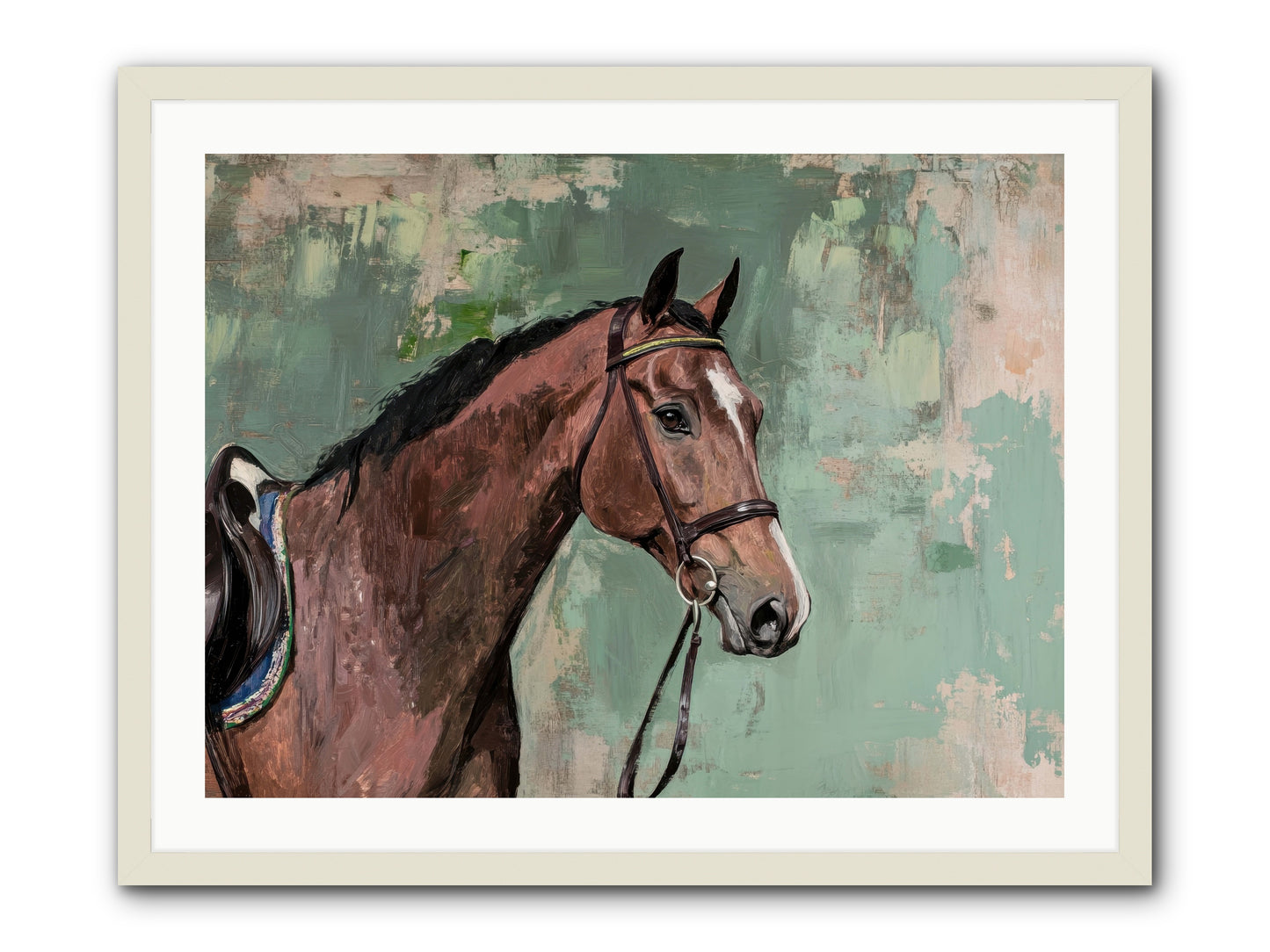 Fearless Warrior -- Framed Print - White 32x24