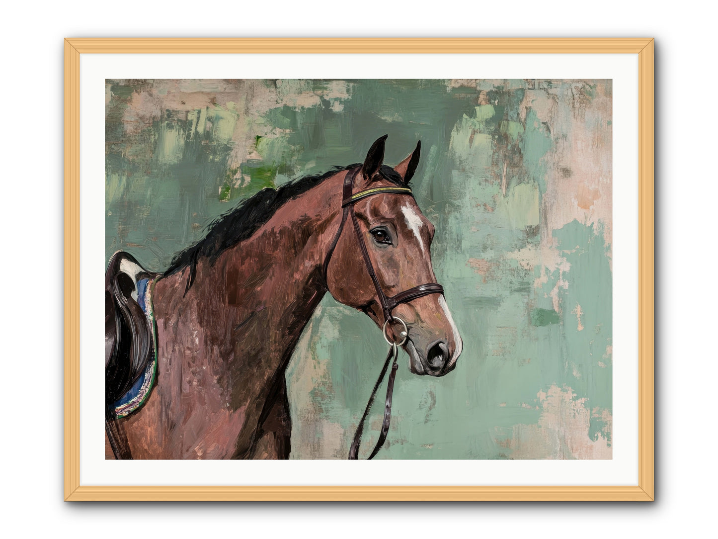 Fearless Warrior -- Framed Print - Natural 40x30