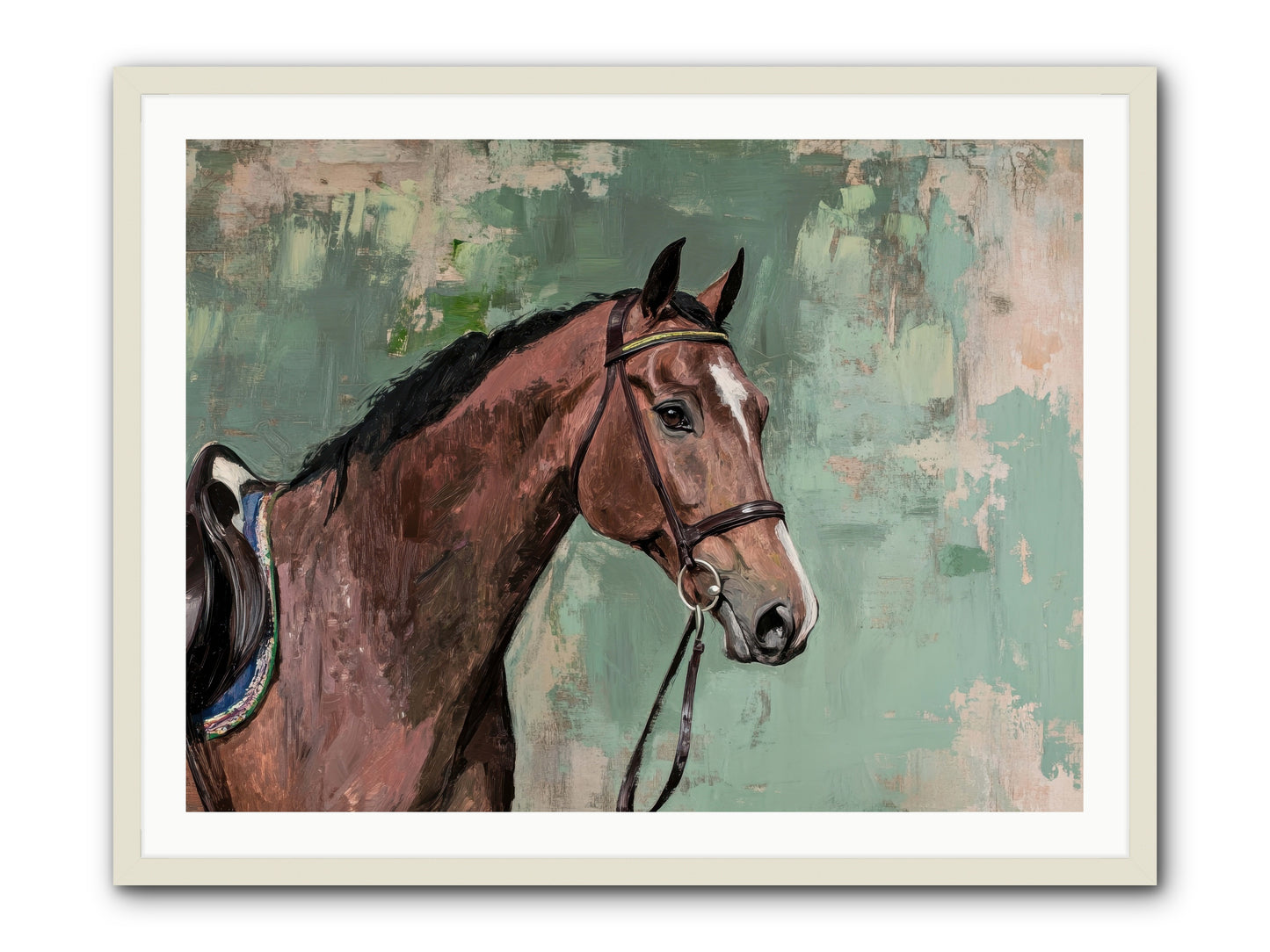 Fearless Warrior -- Framed Print - White 40x30