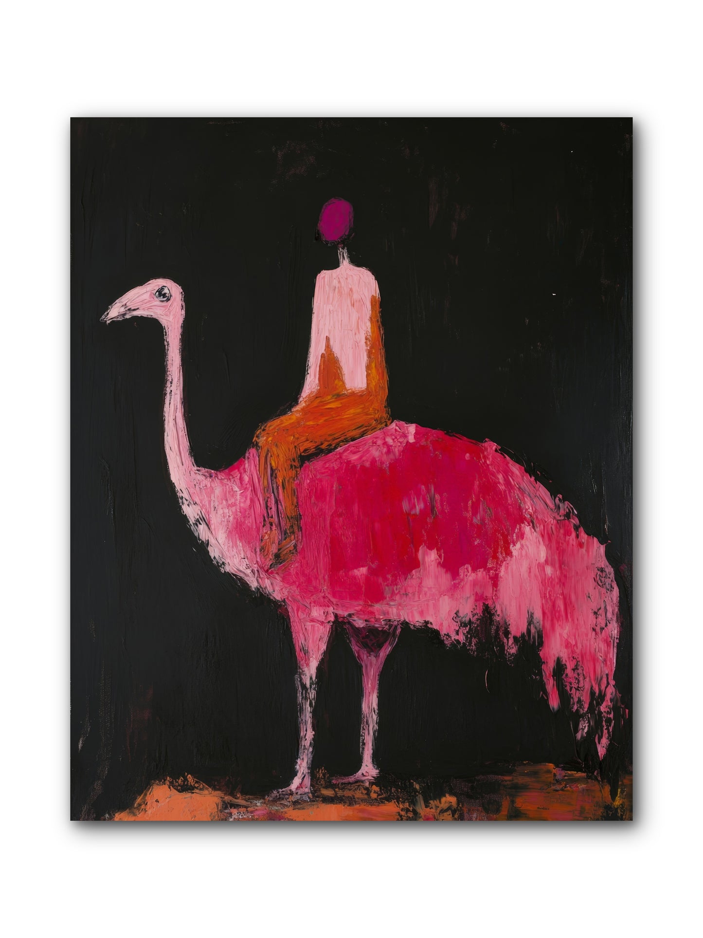 Feathers Meet Fancy -- Wrapped Canvas 8x10