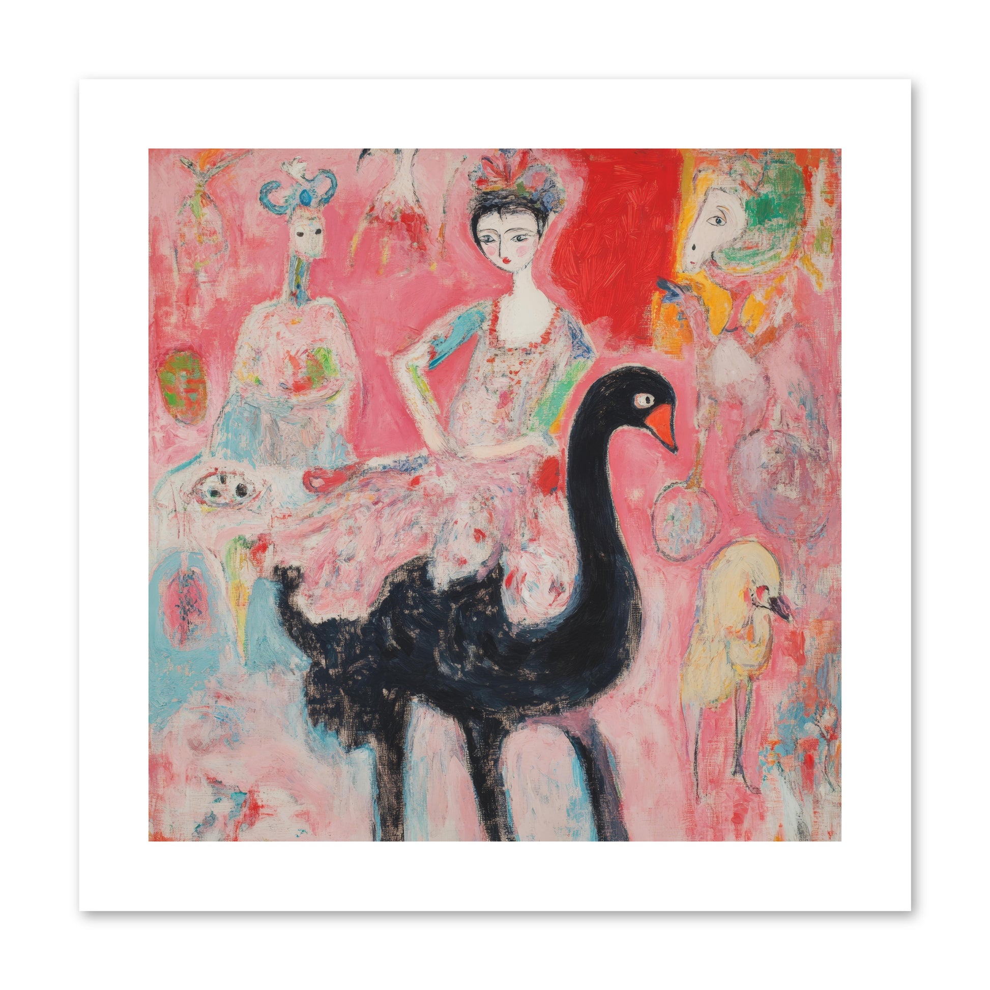 Feathers Wore Crowns -- Paper Print 10x10