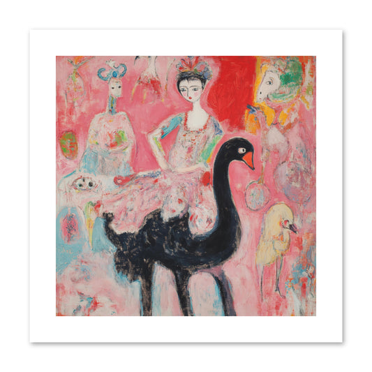 Feathers Wore Crowns -- Paper Print 10x10
