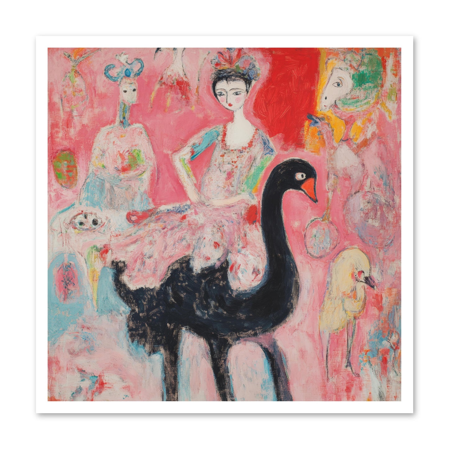 Feathers Wore Crowns -- Paper Print 30x30