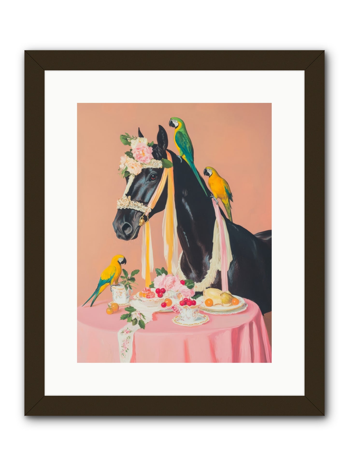 Feathers & Bridle BrigadeRez2 -- Framed Print - Black 12x16