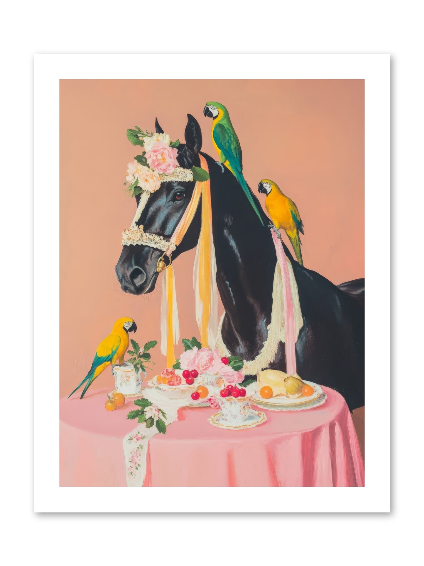 Feathers & Bridle BrigadeRez2 -- Paper Print 12x16