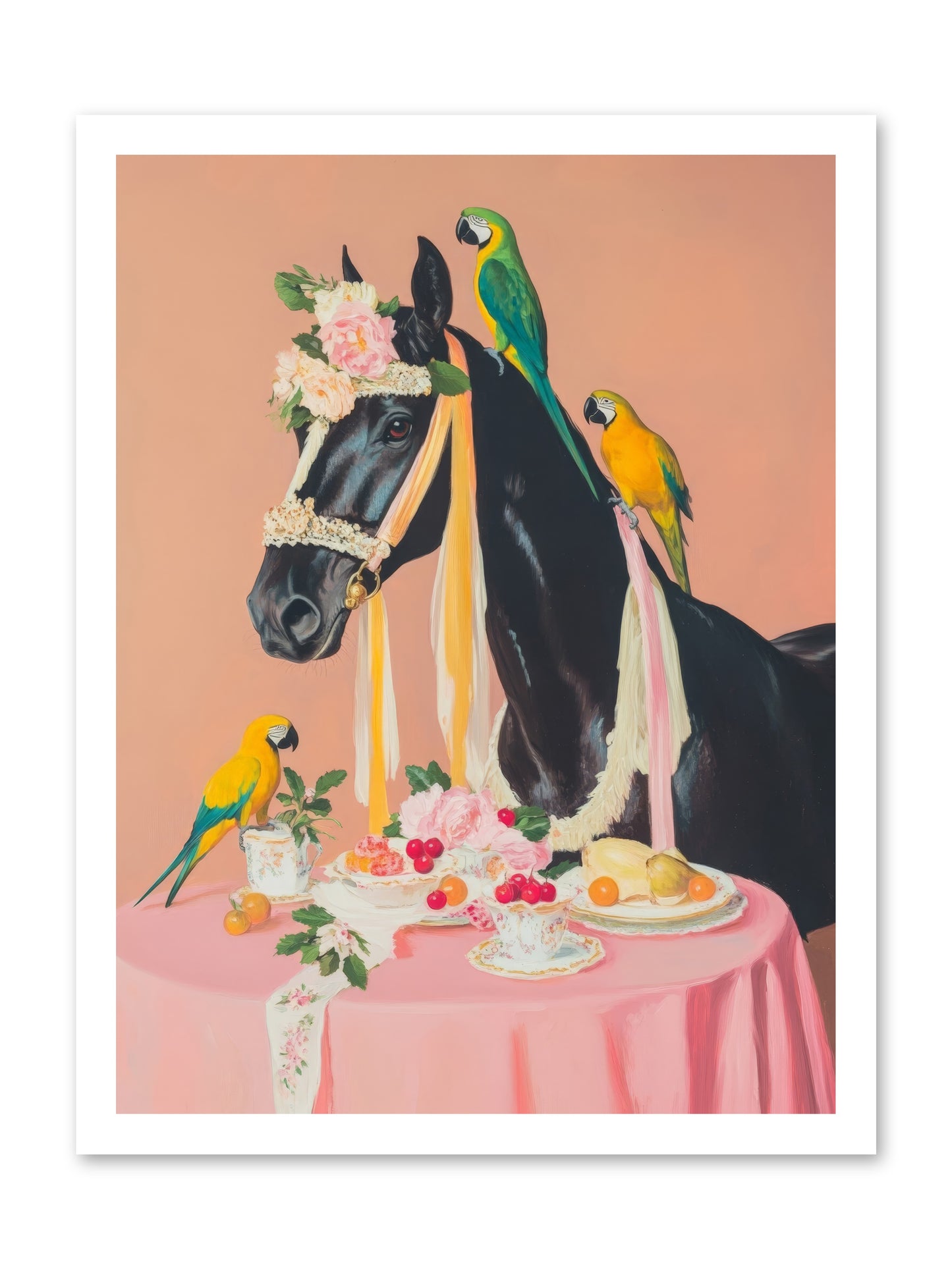 Feathers & Bridle BrigadeRez2 -- Loose Canvas Print 18x24