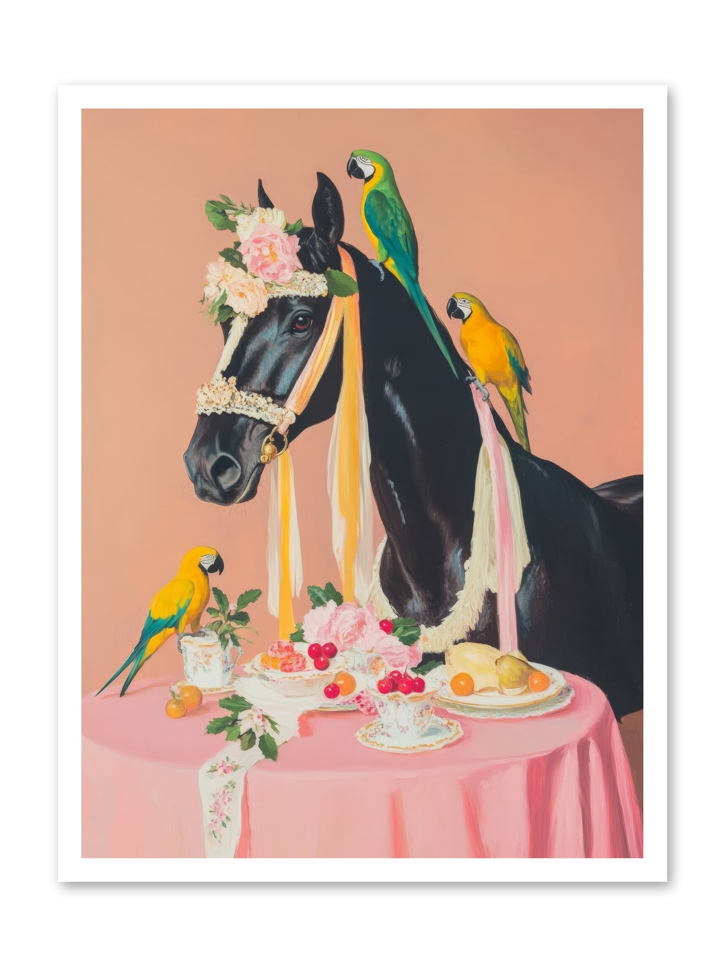 Feathers & Bridle BrigadeRez2 -- Loose Canvas Print 24x32