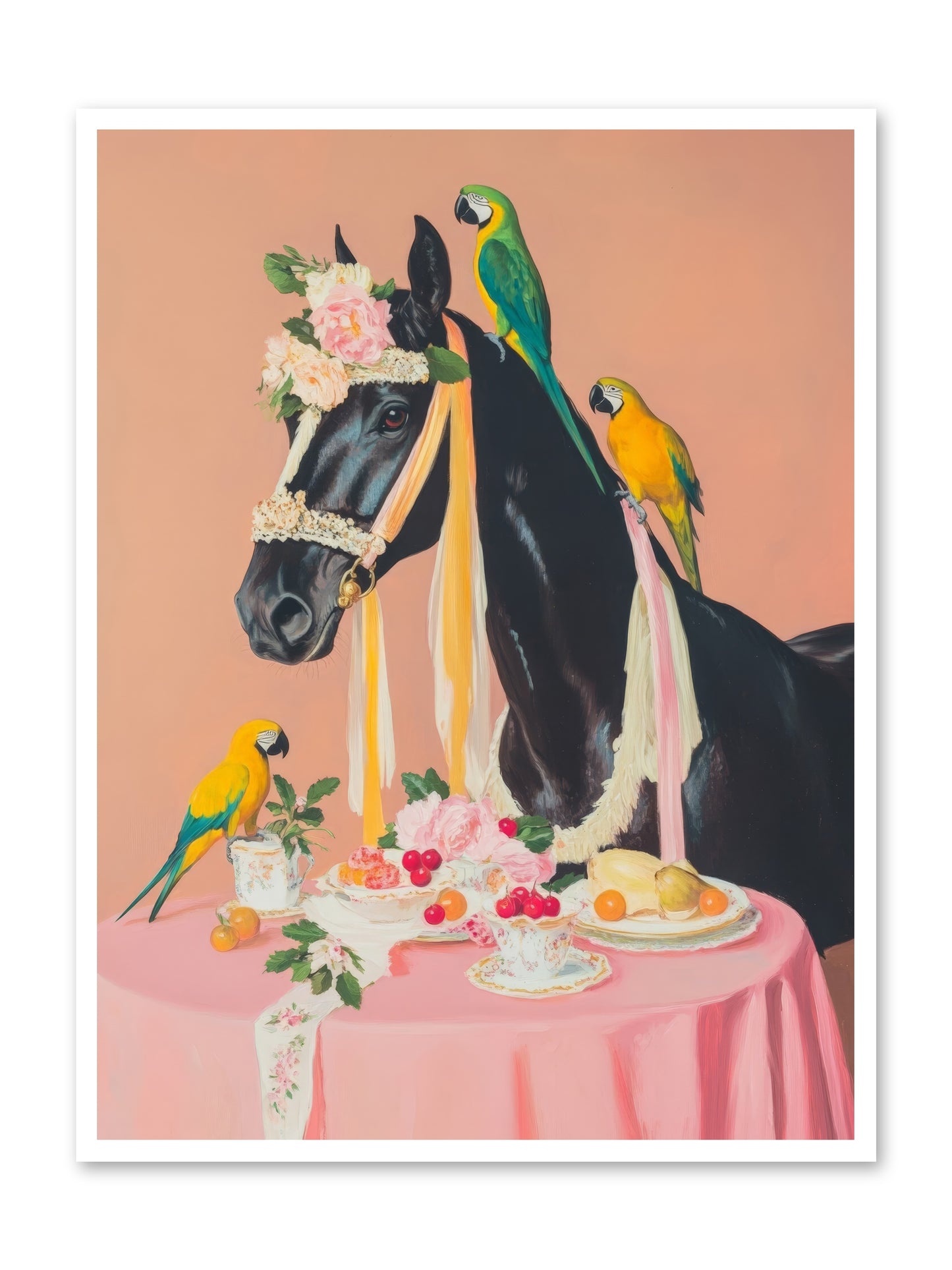 Feathers & Bridle BrigadeRez2 -- Loose Canvas Print 36x48