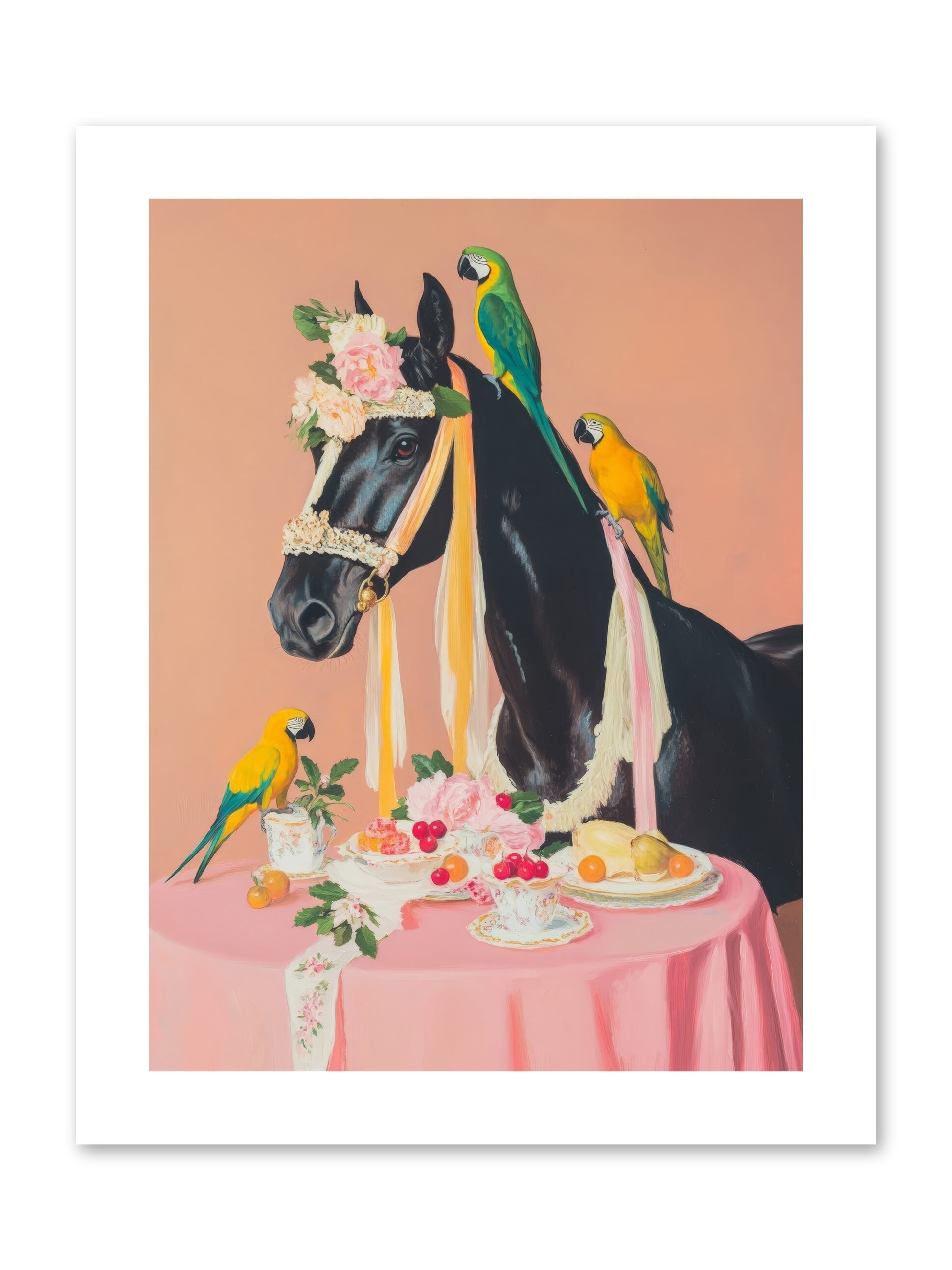 Feathers & Bridle BrigadeRez2 -- Paper Print 9x12