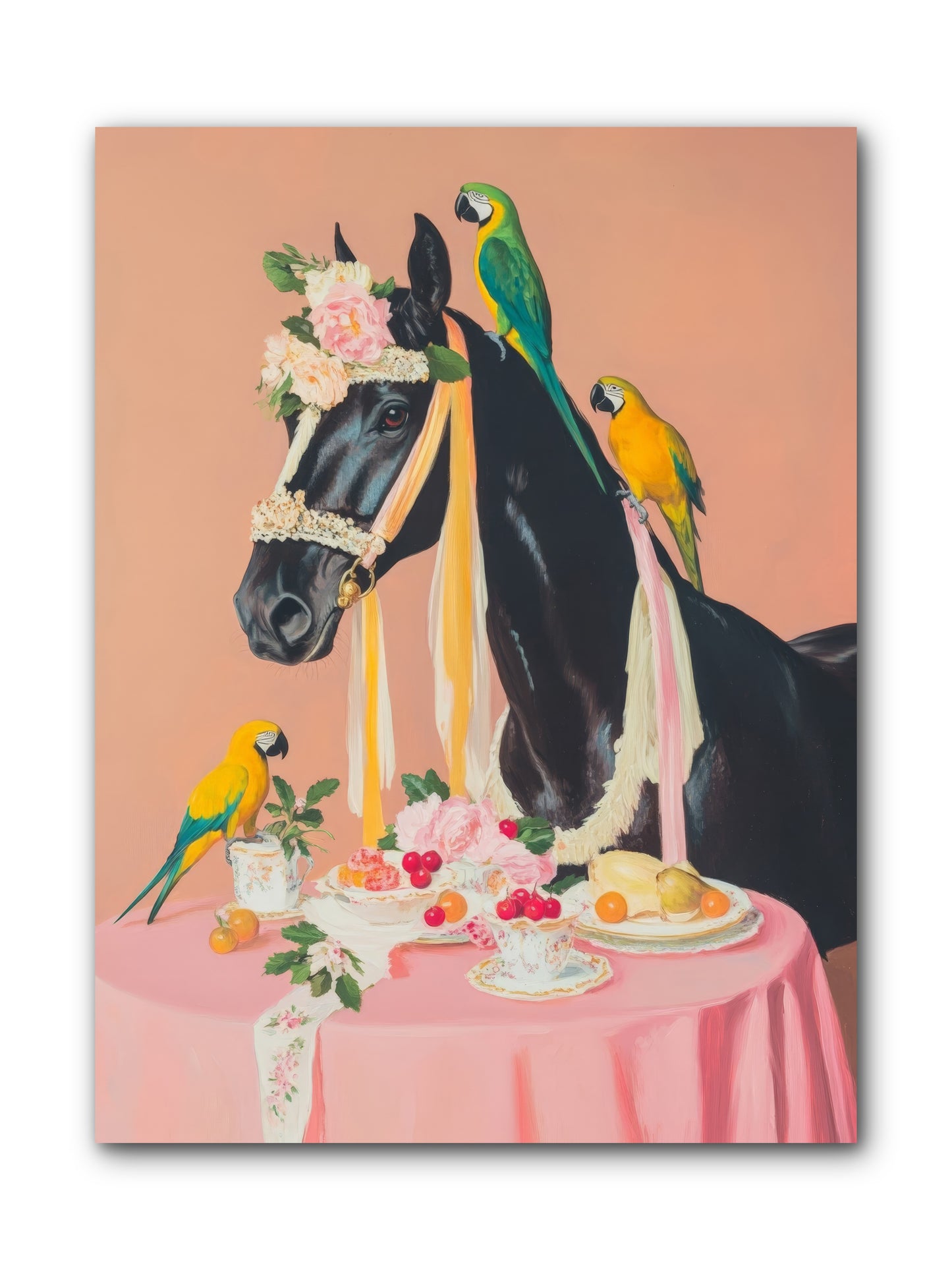 Feathers & Bridle BrigadeRez2 -- Wrapped Canvas 9x12