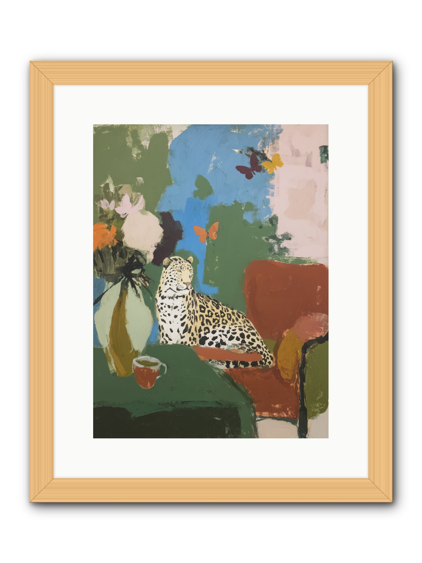 Fernshade  -- Framed Print - Natural 12x16