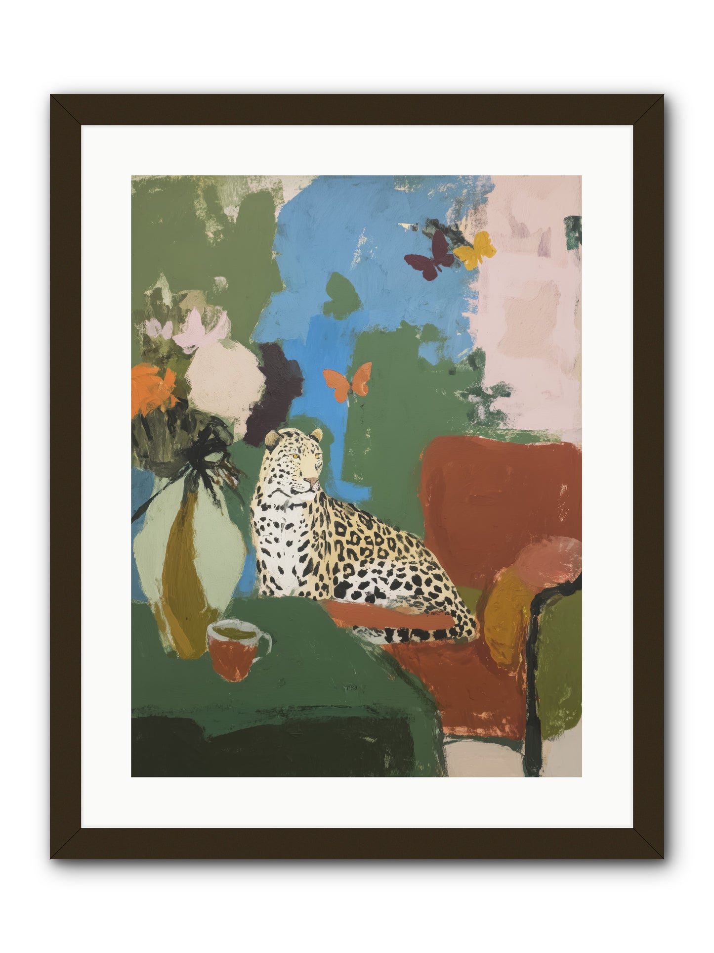 Fernshade  -- Framed Print - Black 18x24