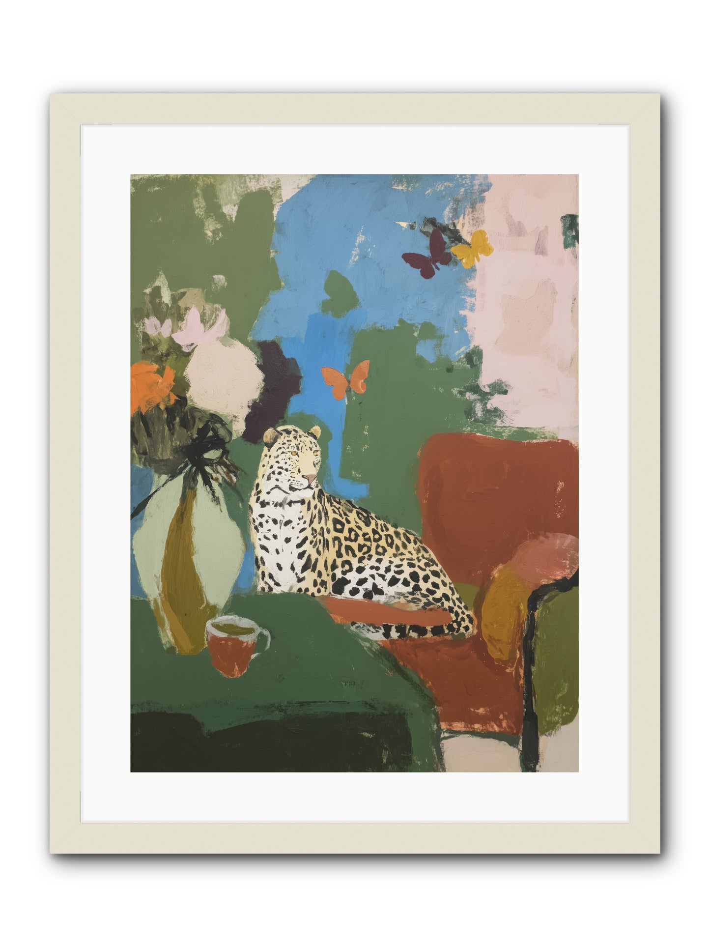 Fernshade  -- Framed Print - White 18x24