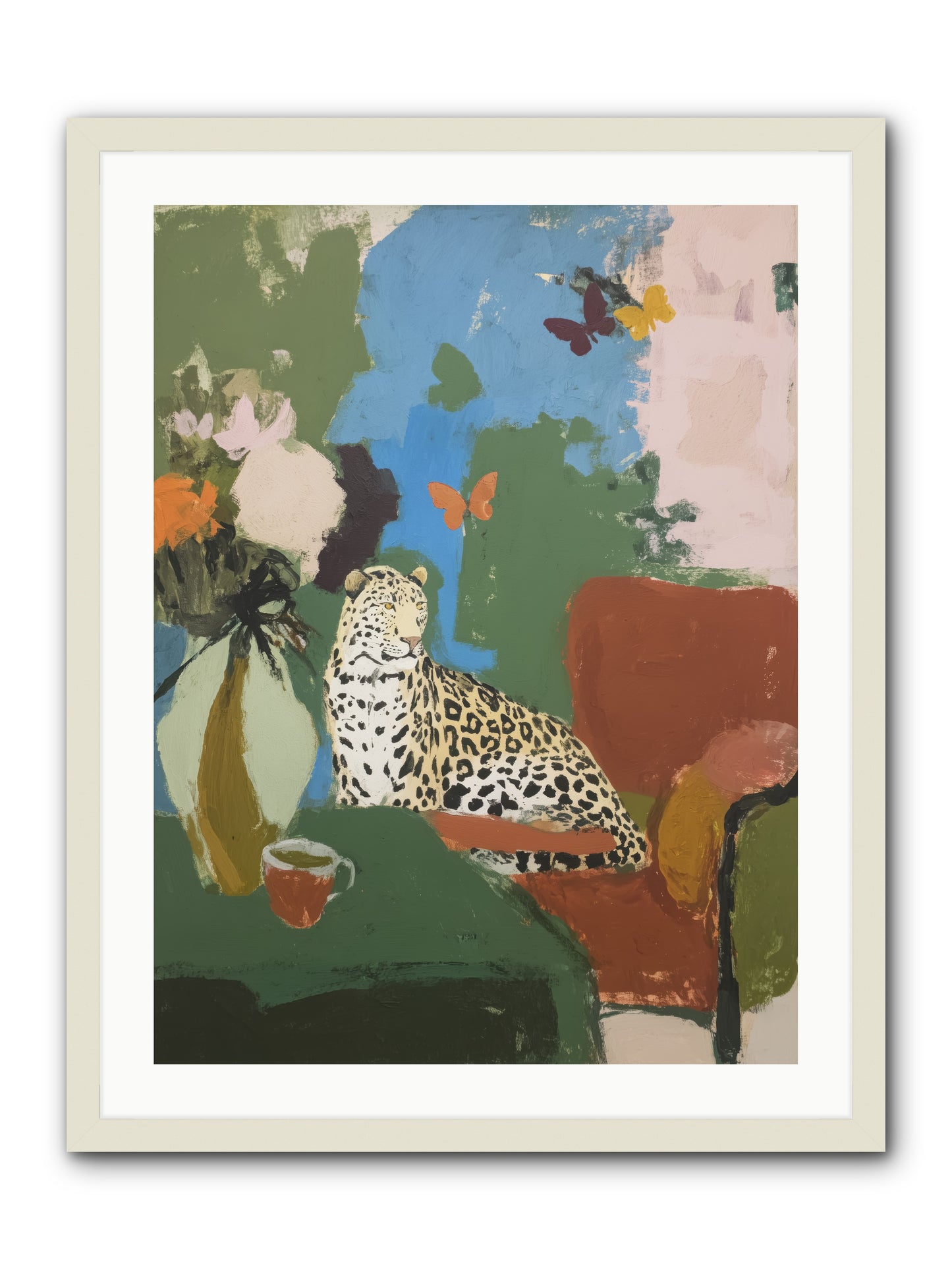 Fernshade  -- Framed Print - White 24x32