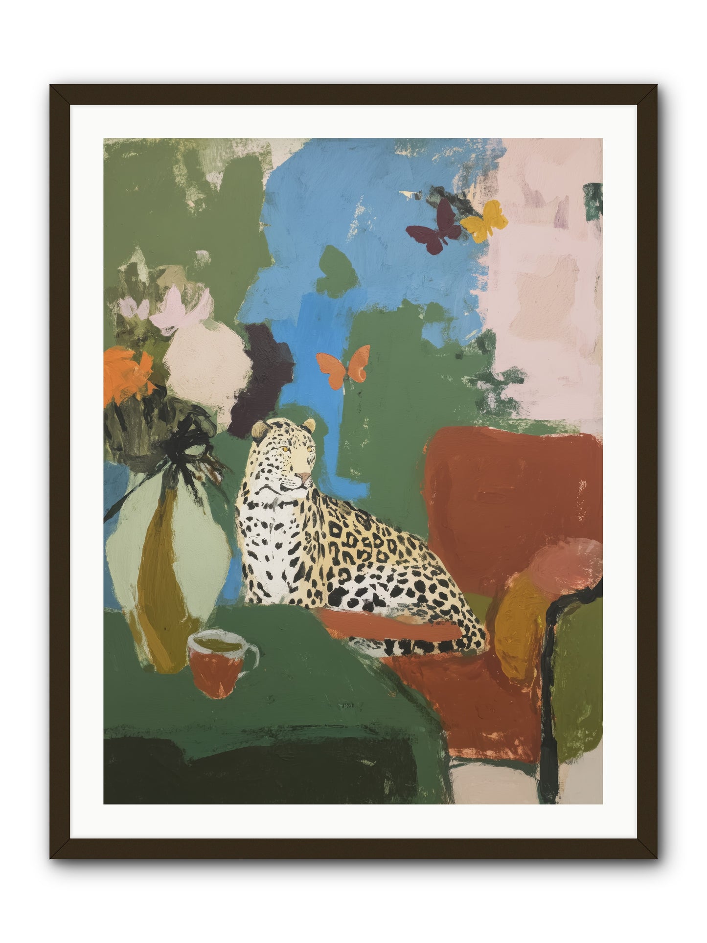 Fernshade  -- Framed Print - Black 30x40