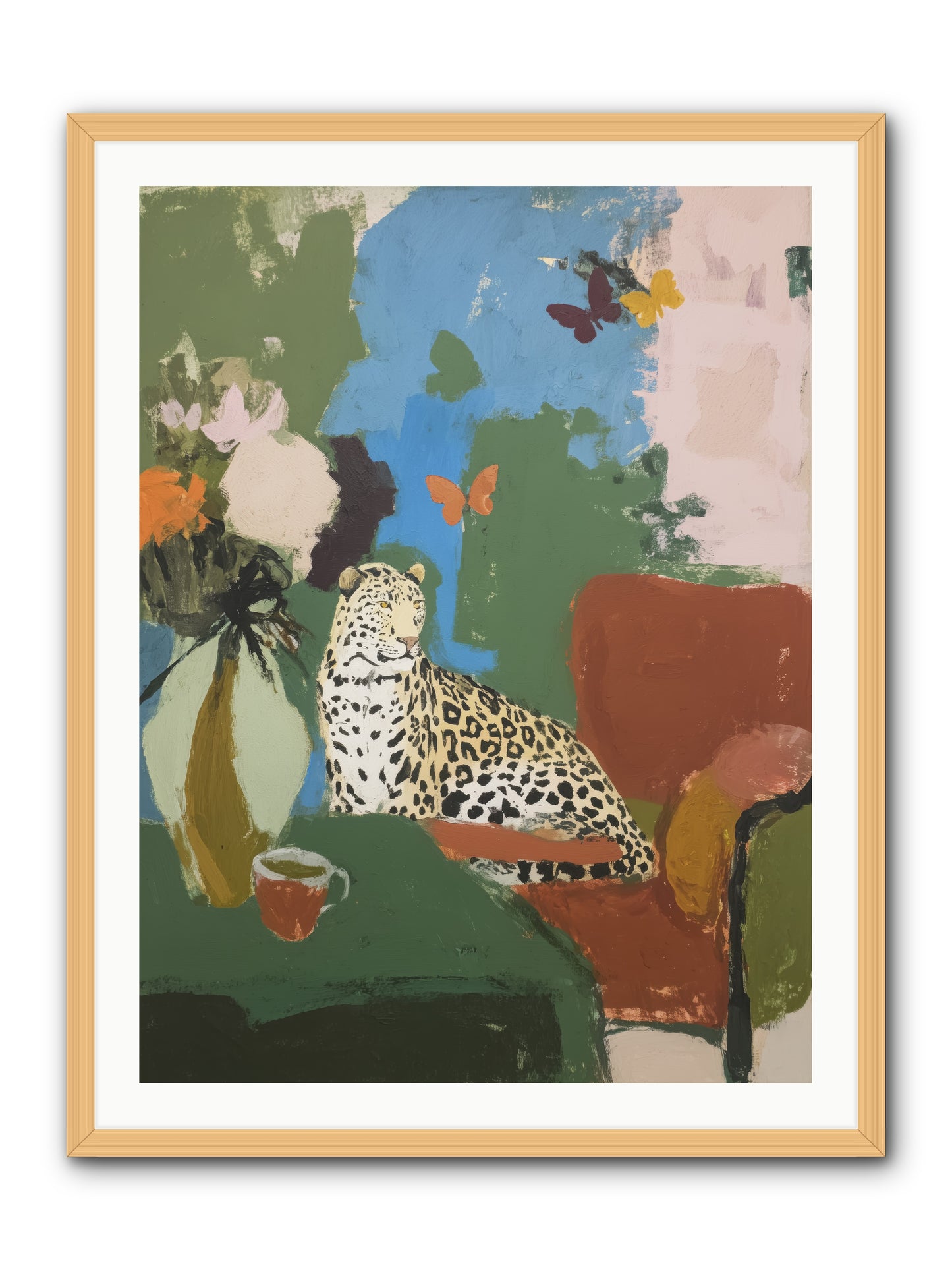 Fernshade  -- Framed Print - Natural 30x40