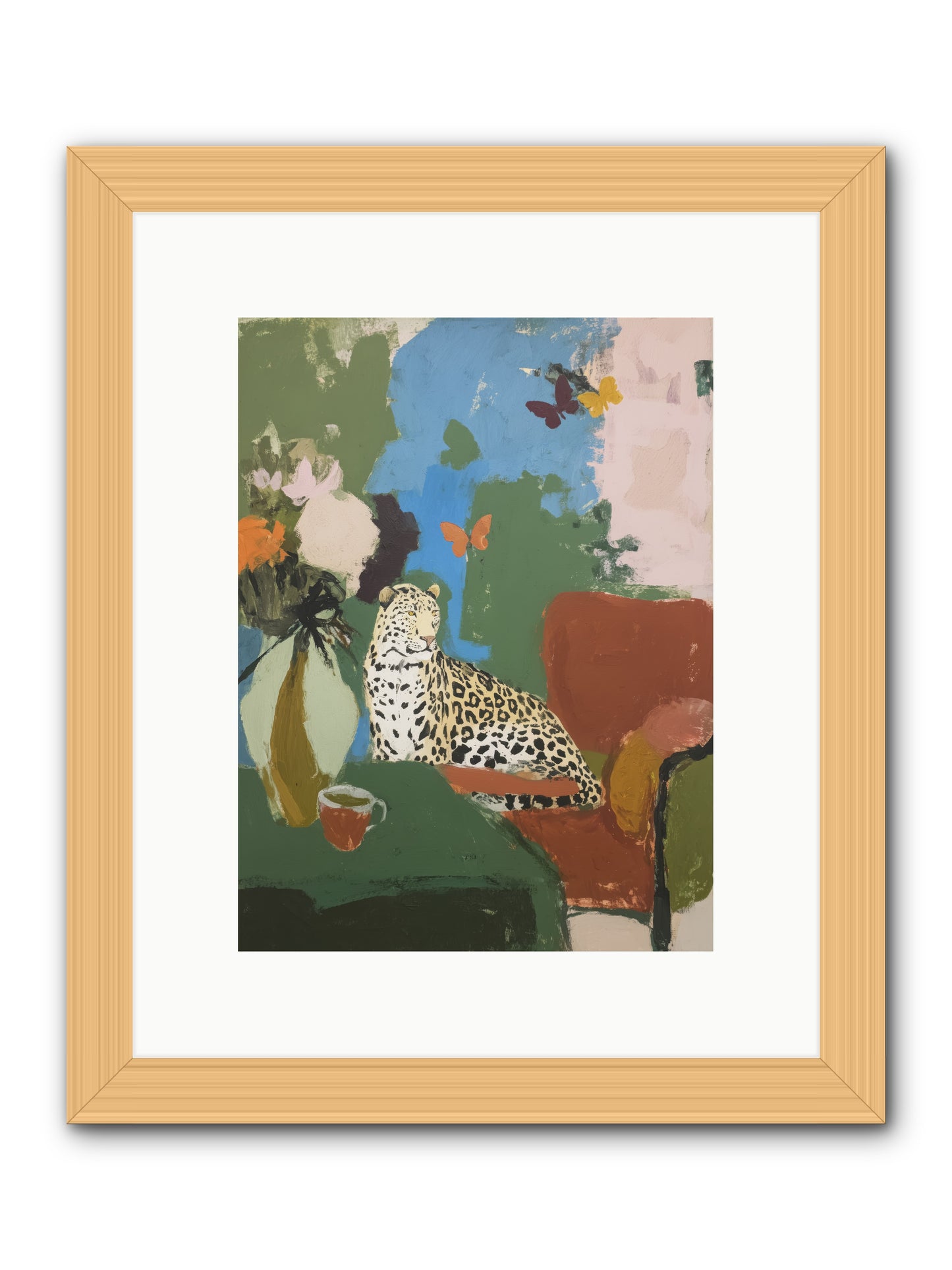 Fernshade  -- Framed Print - Natural 9x12