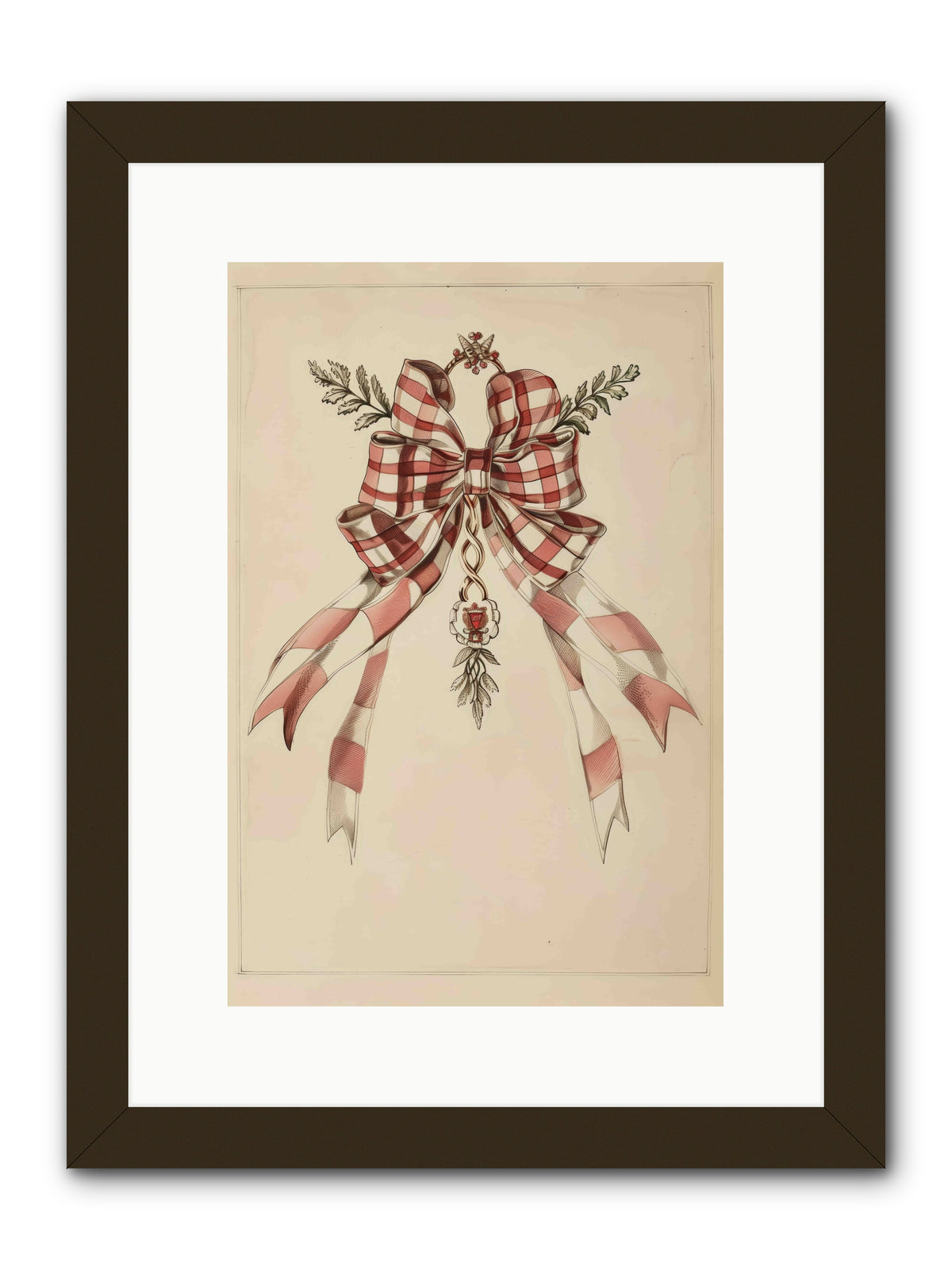 Festive Frills -- Framed Print - Black 10x15