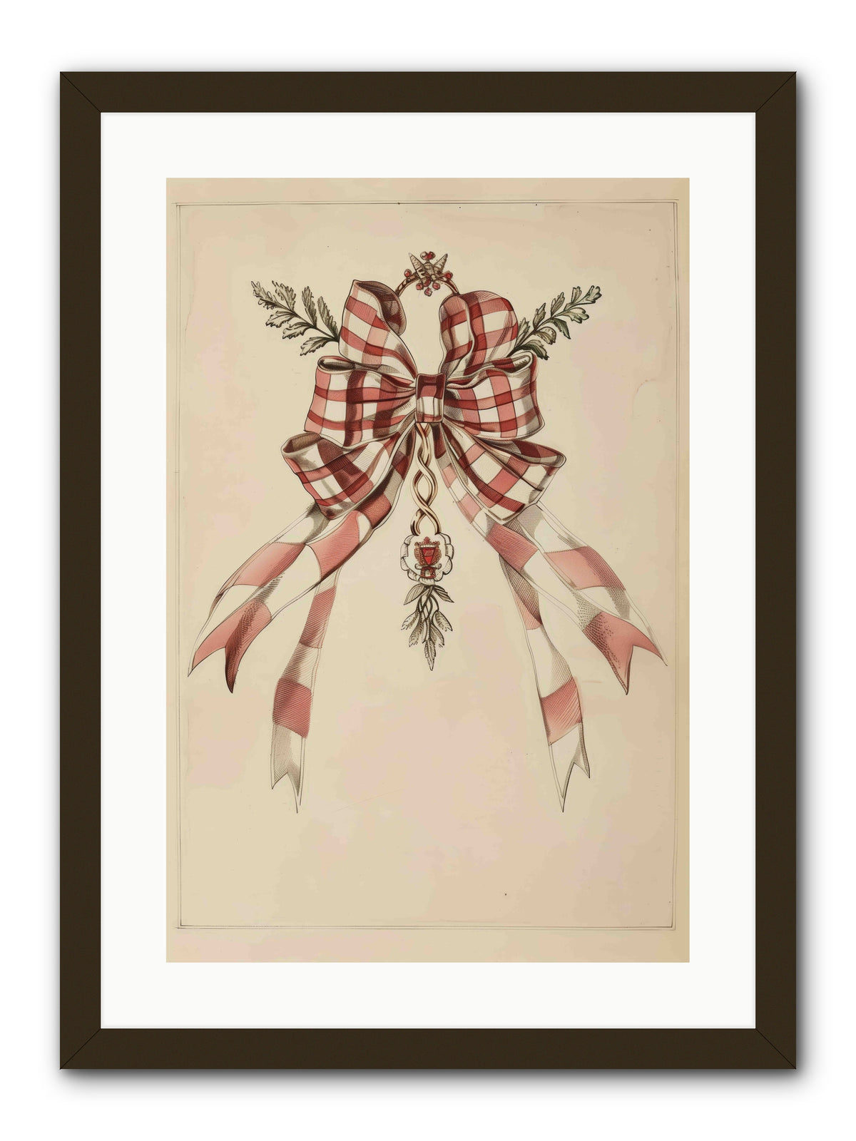 Festive Frills -- Framed Print - Black 16x24