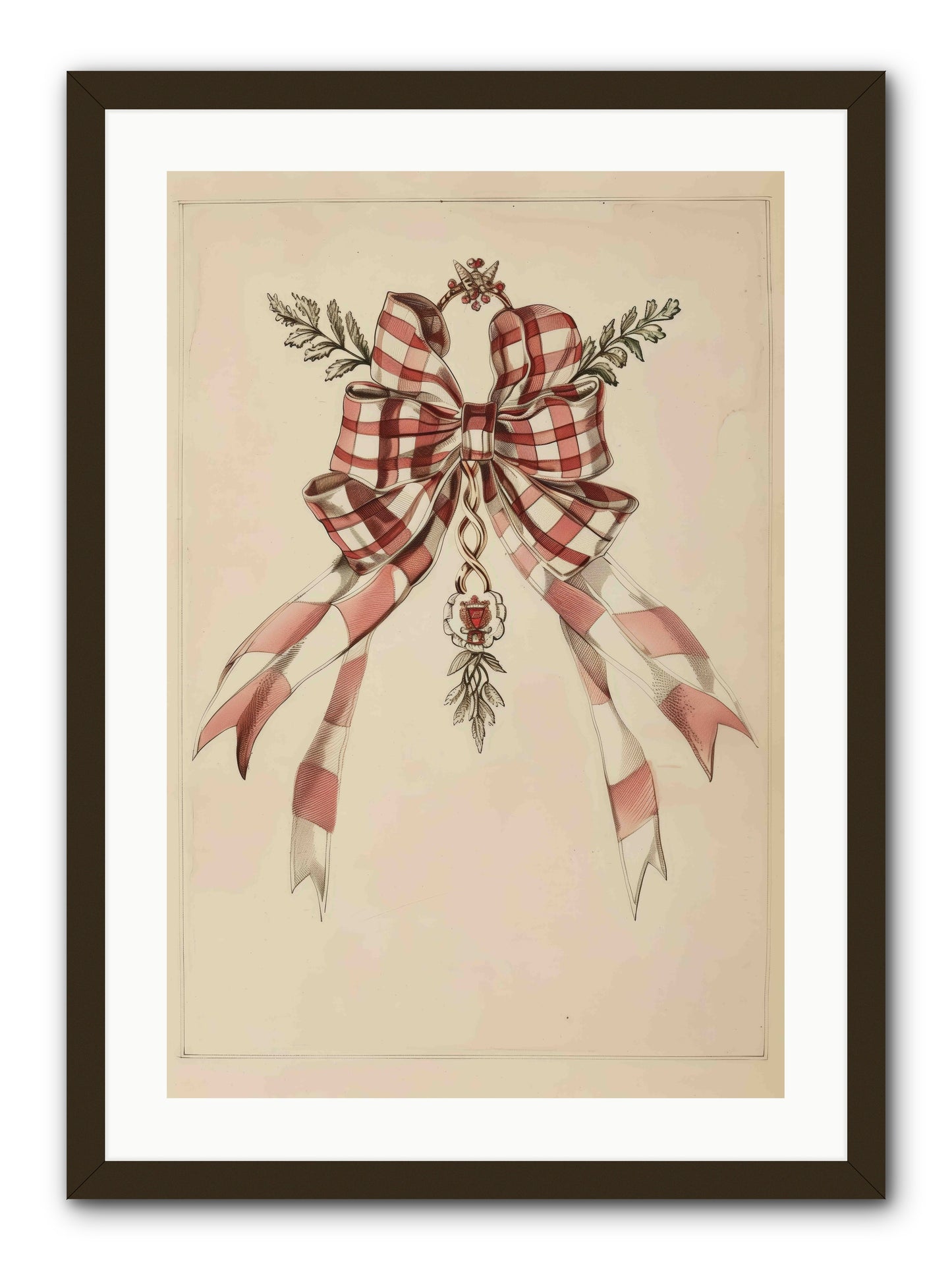 Festive Frills -- Framed Print - Black 20x30