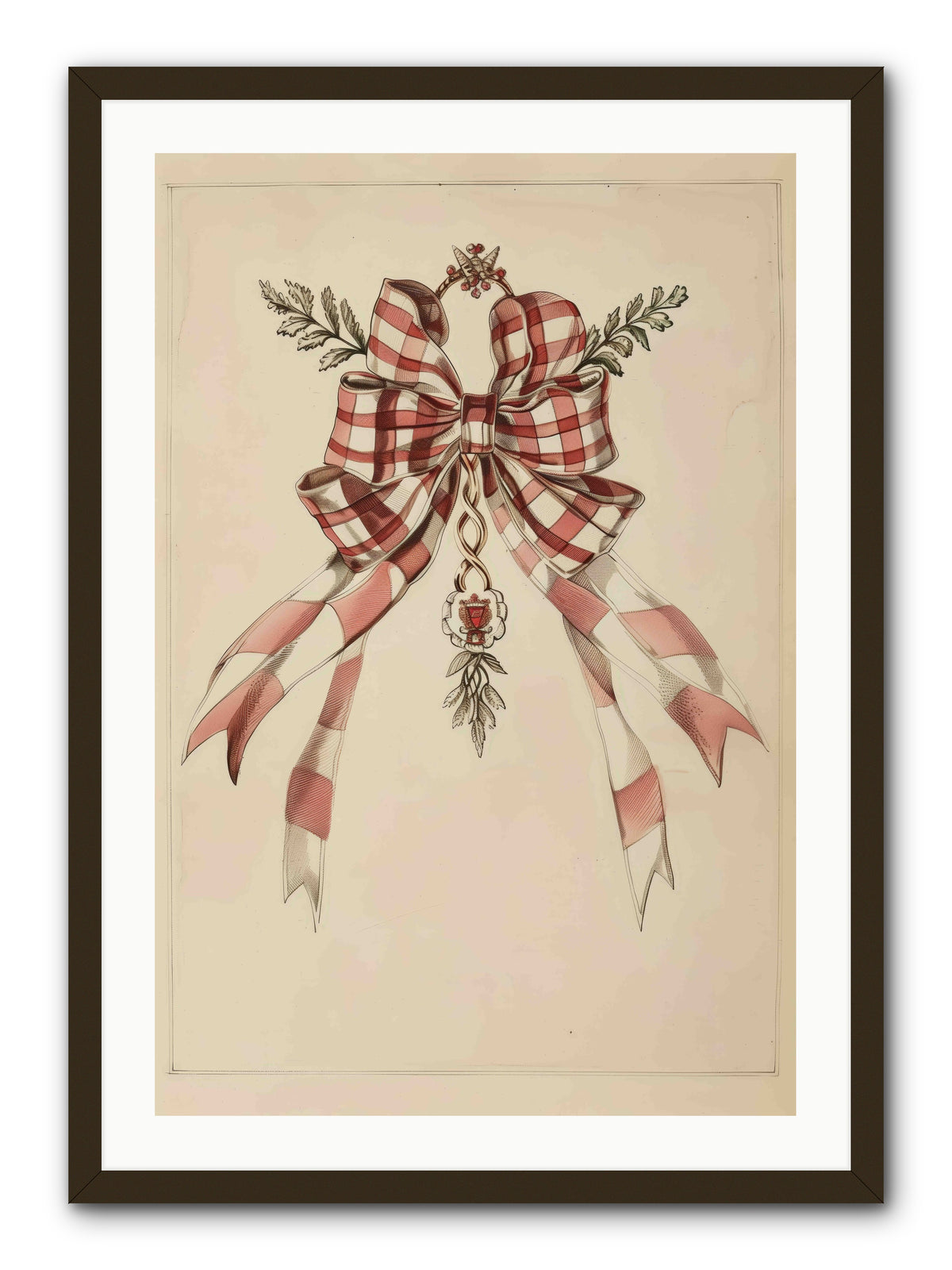Festive Frills -- Framed Print - Black 24x36