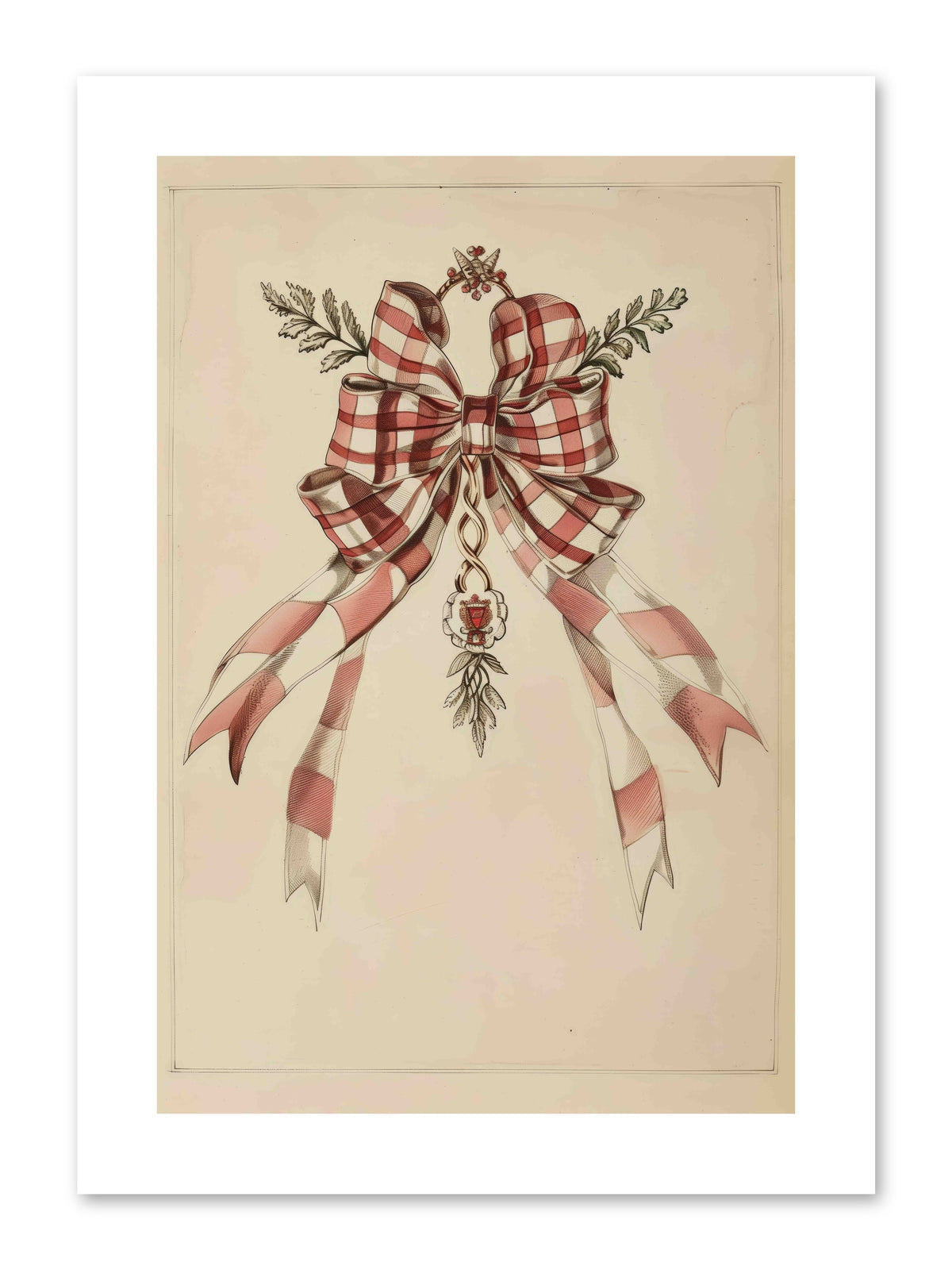 Festive Frills -- Paper Print 8x12