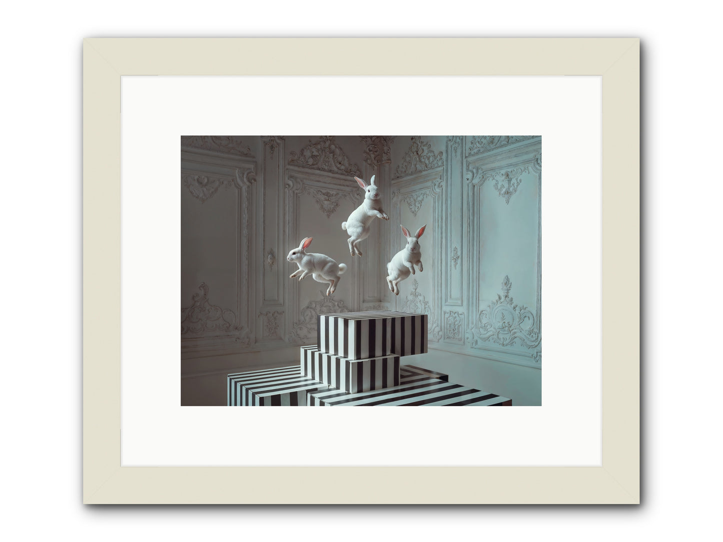 Fête Royale No.2 -- Framed Print - White 12x9