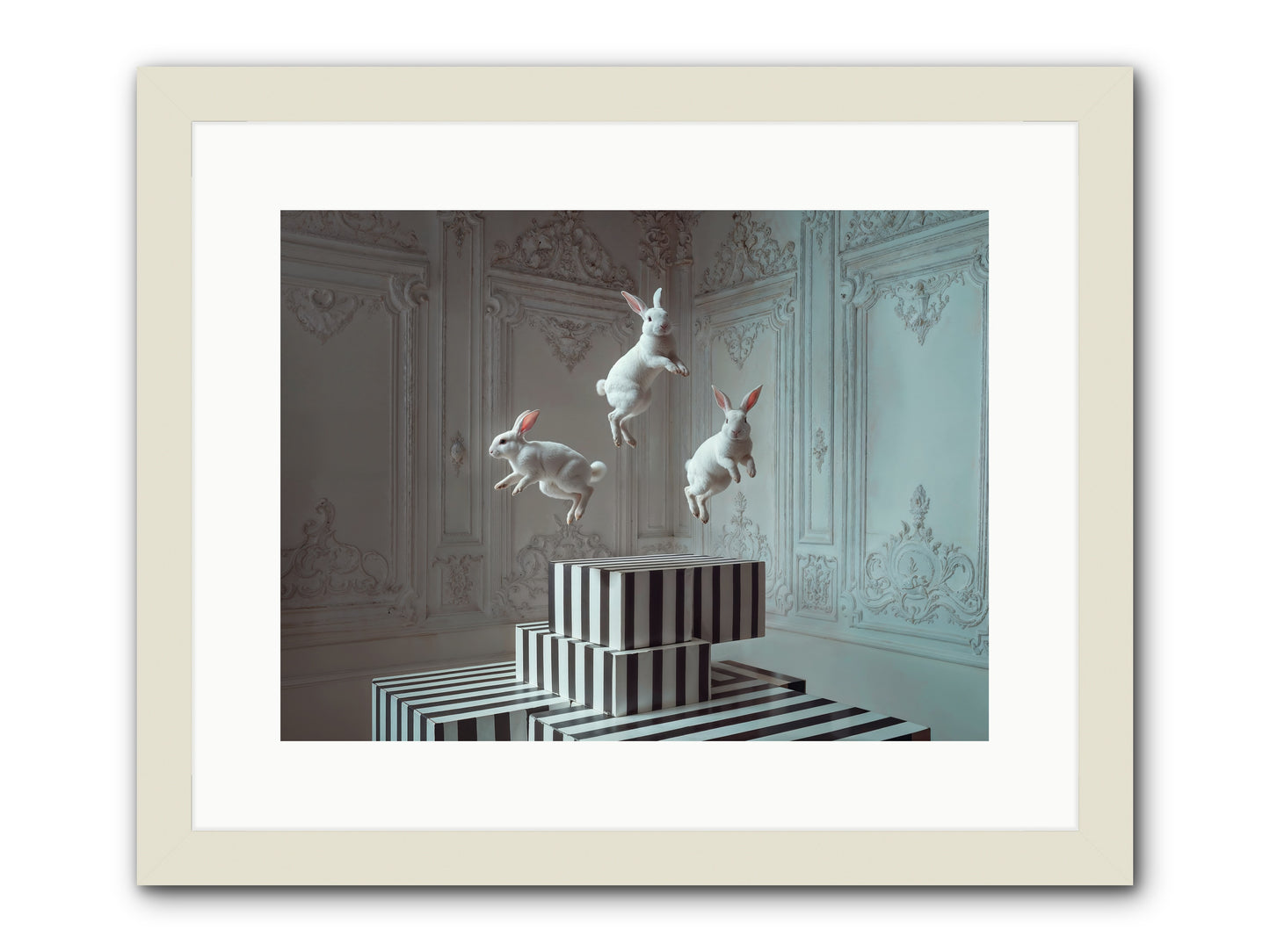 Fête Royale No.2 -- Framed Print - White 16x12