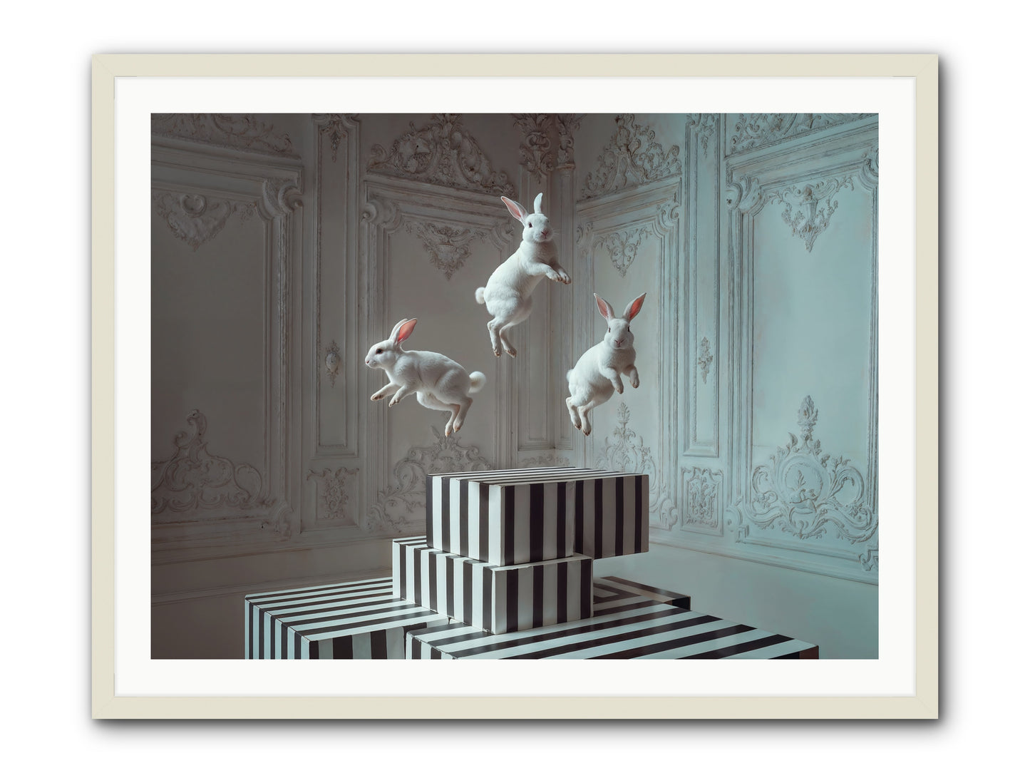 Fête Royale No.2 -- Framed Print - White 40x30
