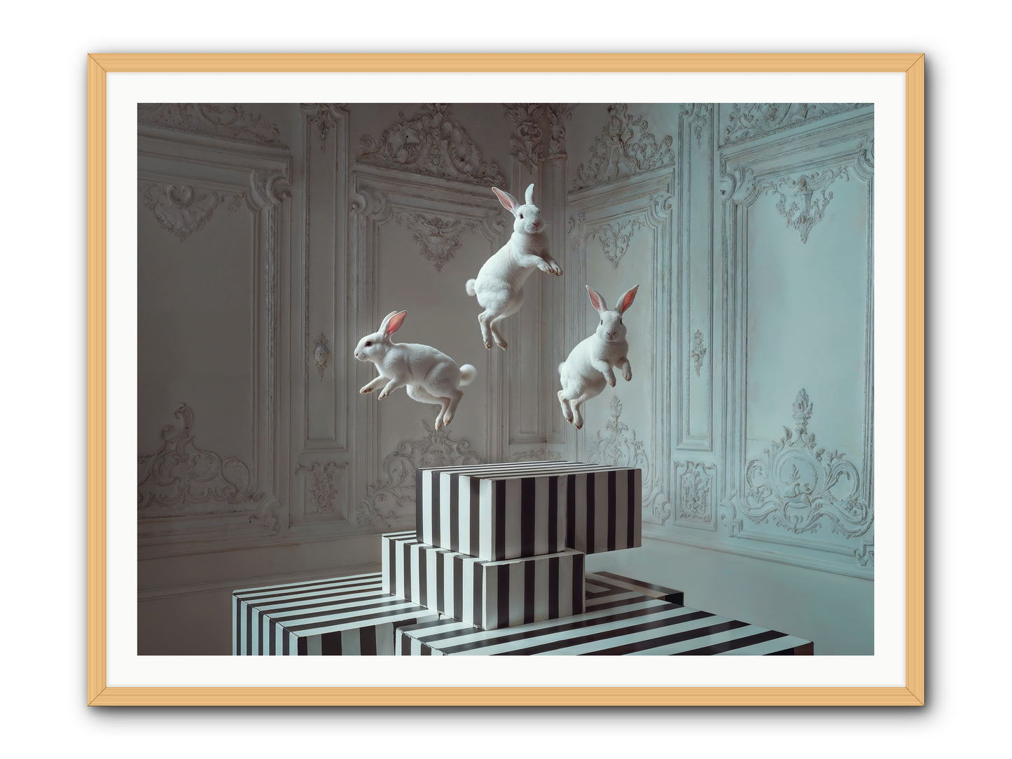Fête Royale No.2 -- Framed Print - Natural 48x36