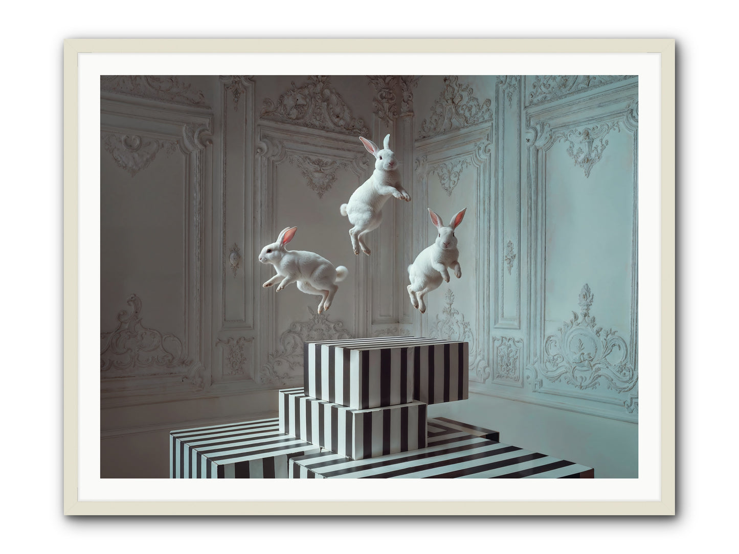 Fête Royale No.2 -- Framed Print - White 48x36