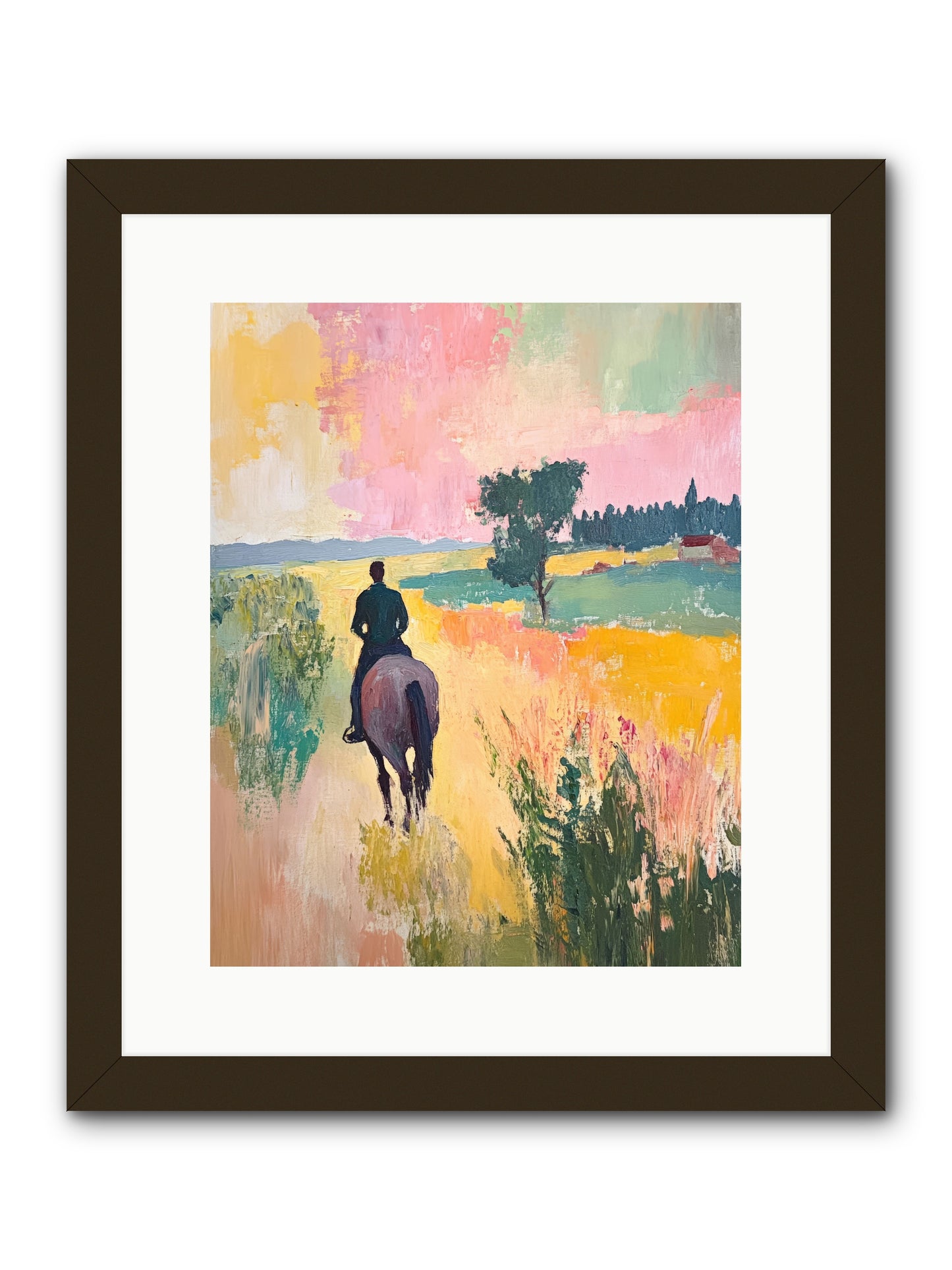 Field Light -- Framed Print - Black 12x15