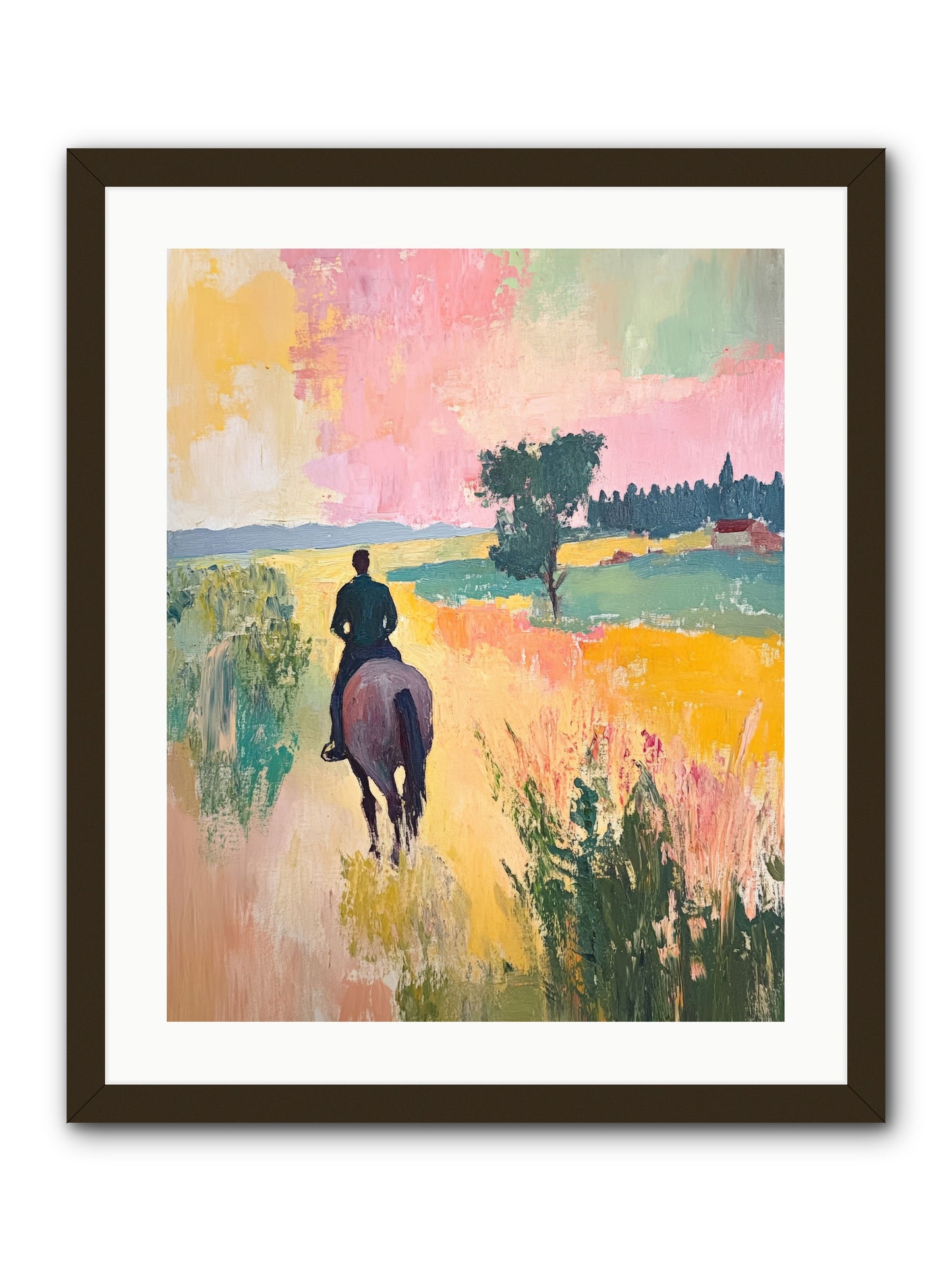 Field Light -- Framed Print - Black 20x25