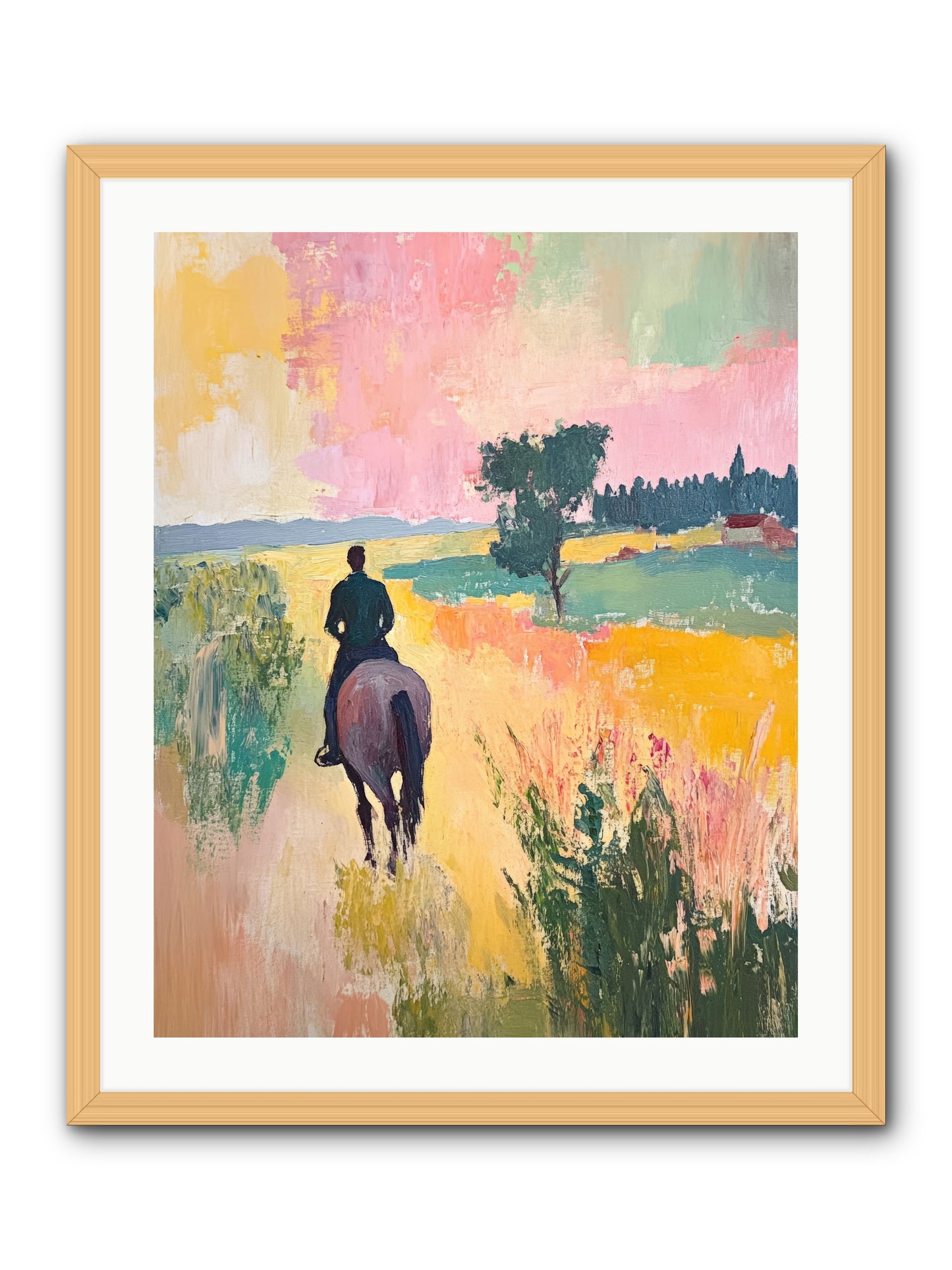 Field Light -- Framed Print - Natural 24x30