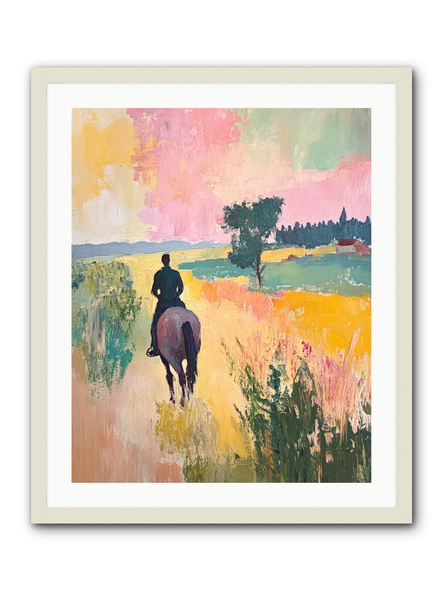 Field Light -- Framed Print - White 24x30