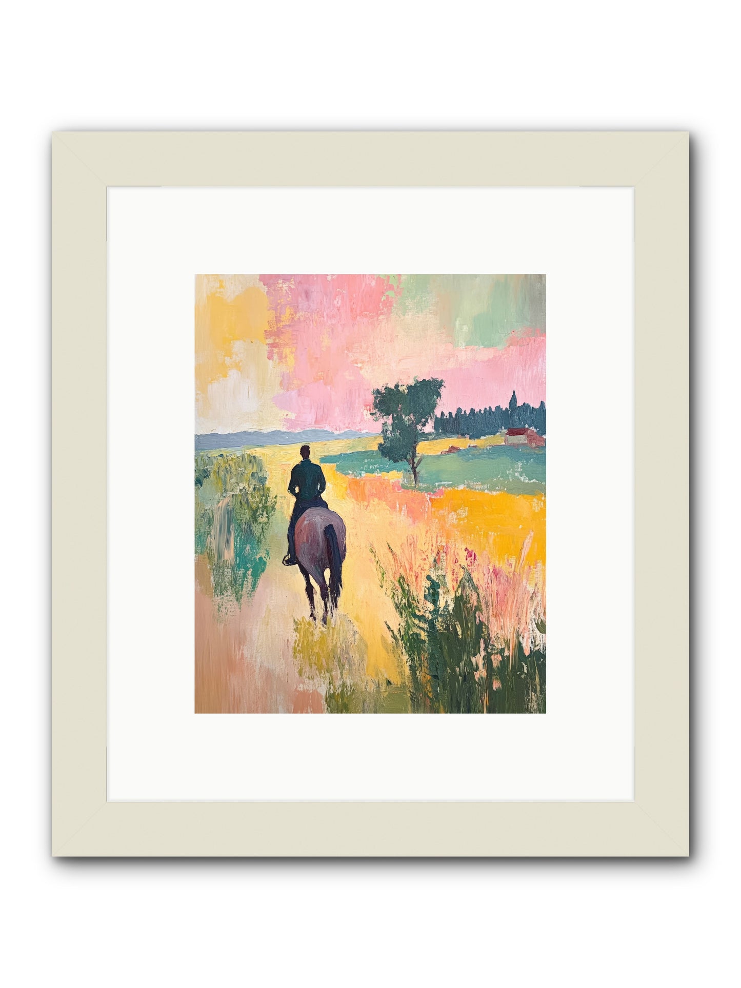Field Light -- Framed Print - White 8x10