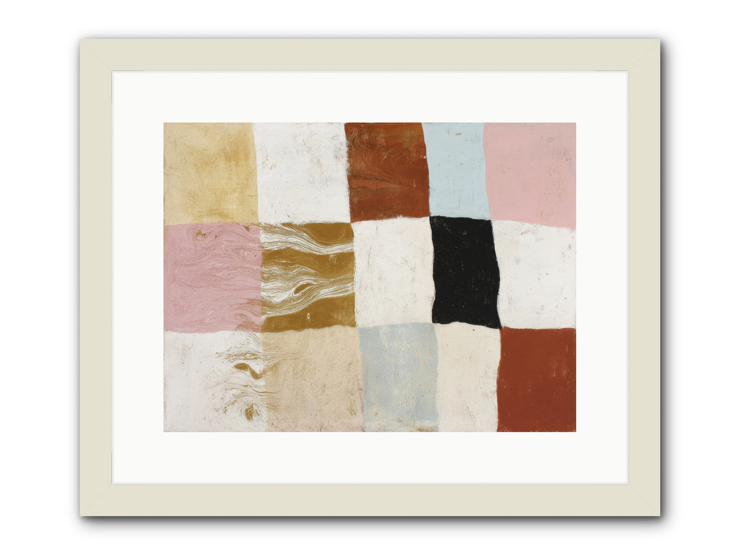 Field No.1 -- Framed Print - White 16x12