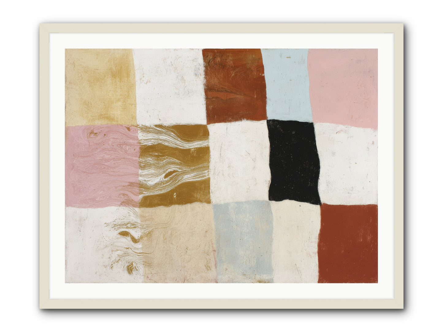 Field No.1 -- Framed Print - White 40x30