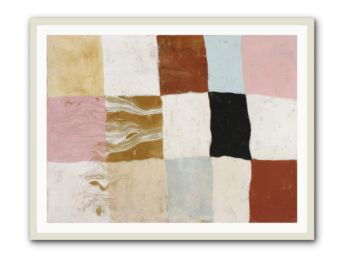 Field No.1 -- Framed Print - White 48x36