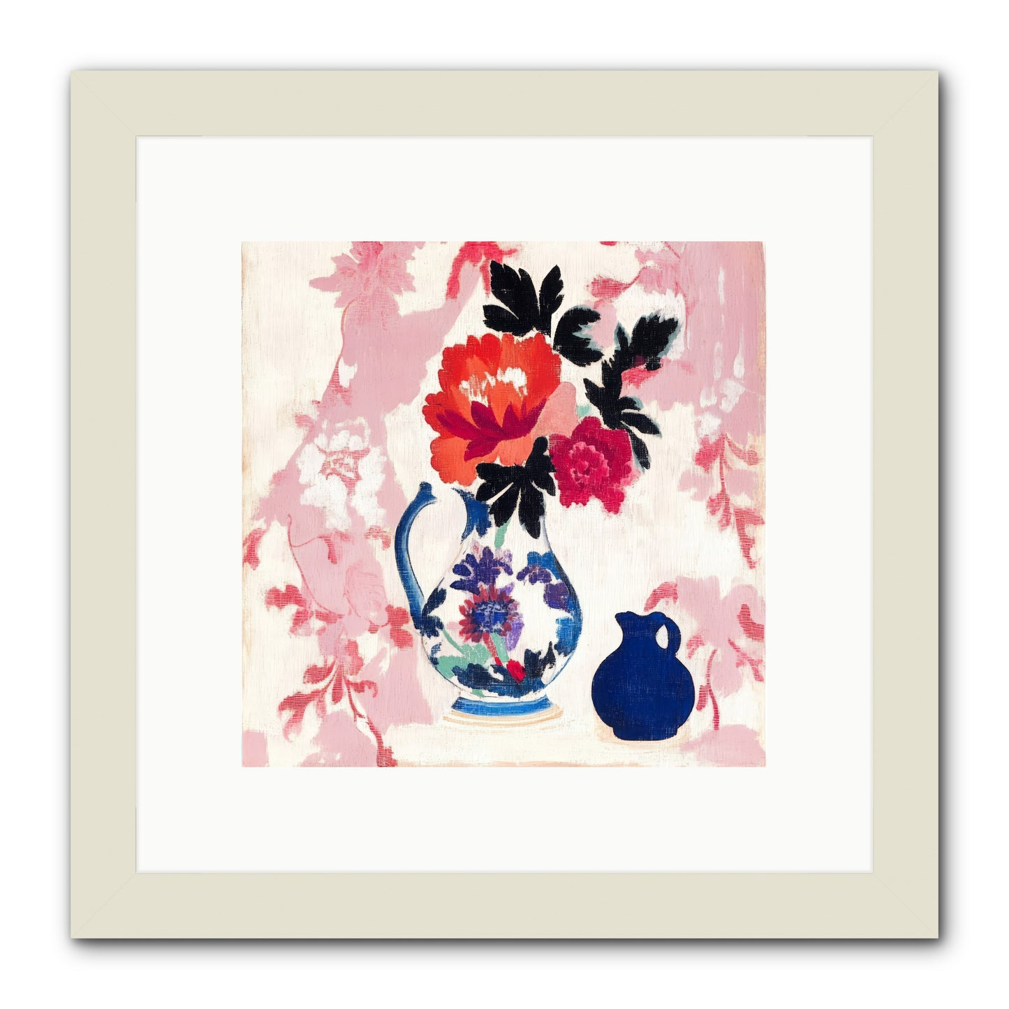 Field & Flora -- Framed Print - White 10x10