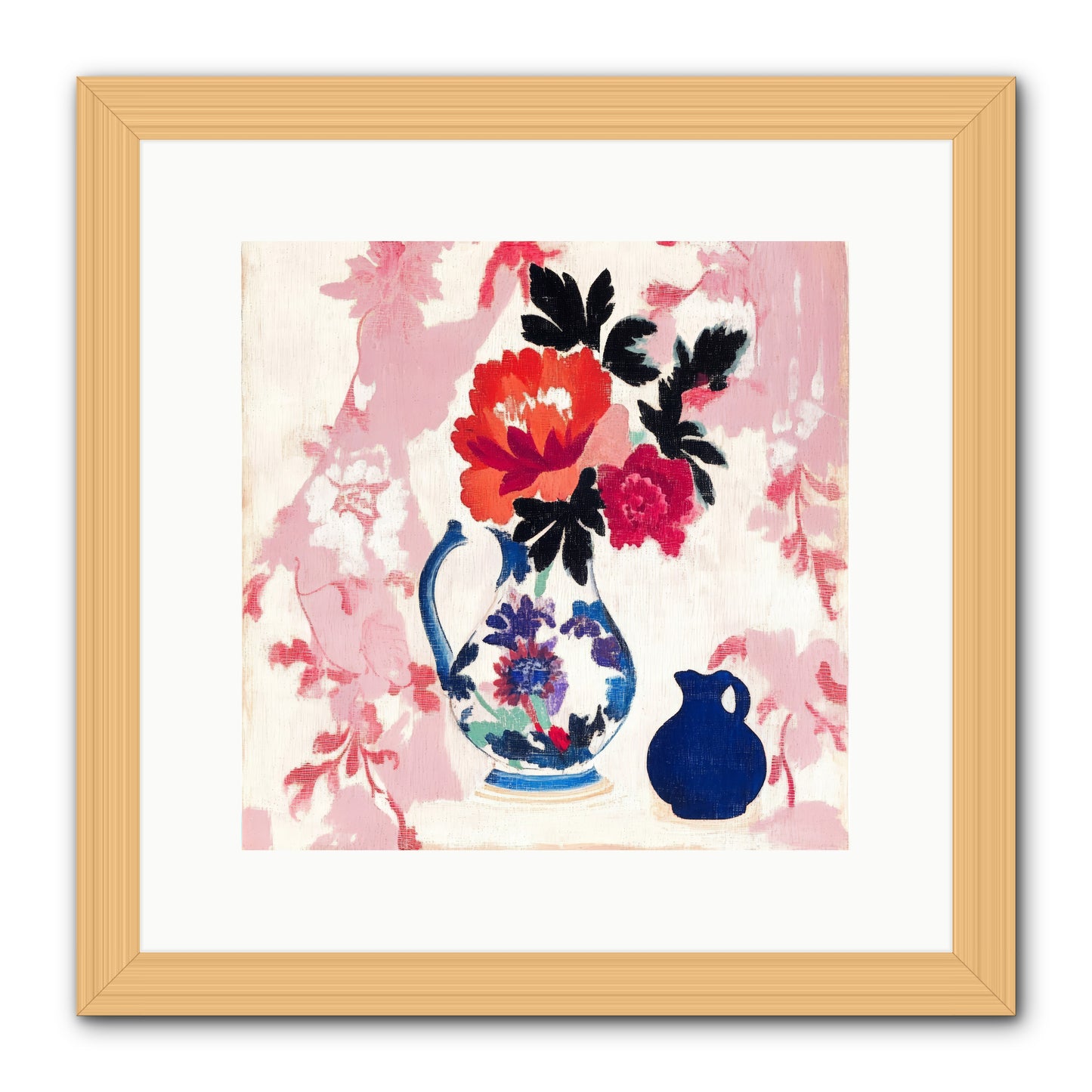 Field & Flora -- Framed Print - Natural 12x12