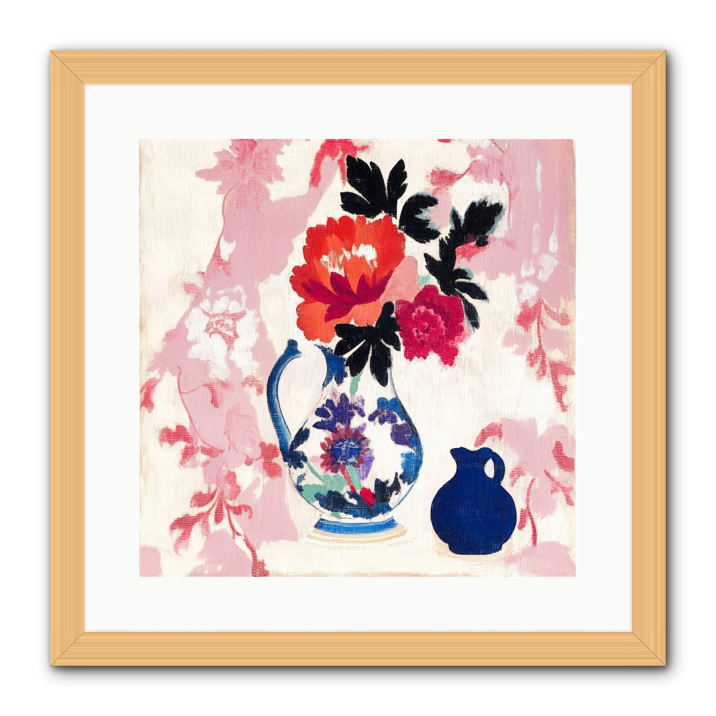 Field & Flora -- Framed Print - Natural 16x16