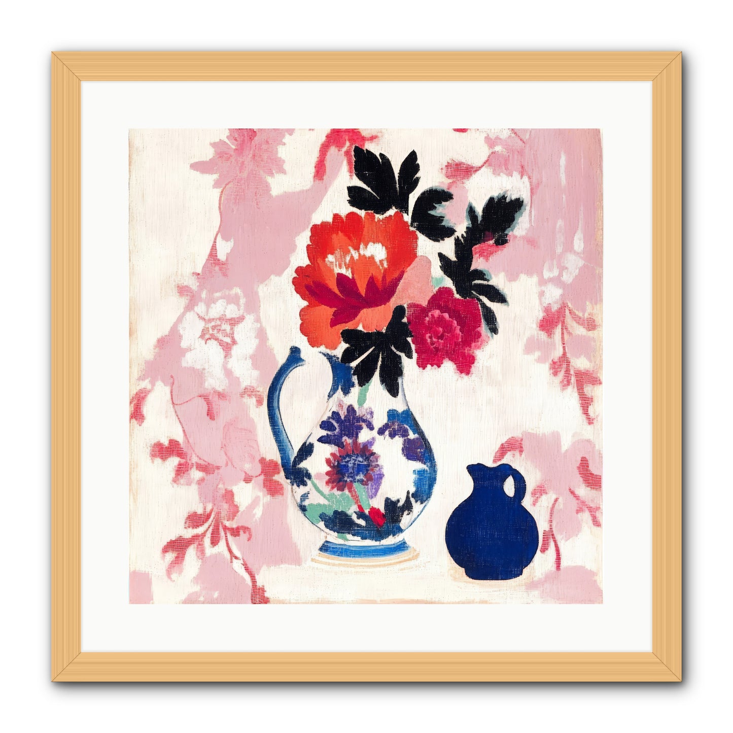 Field & Flora -- Framed Print - Natural 20x20