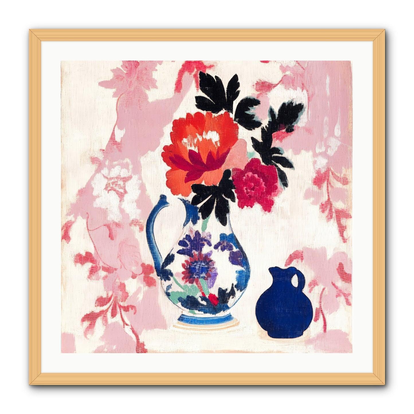 Field & Flora -- Framed Print - Natural 30x30
