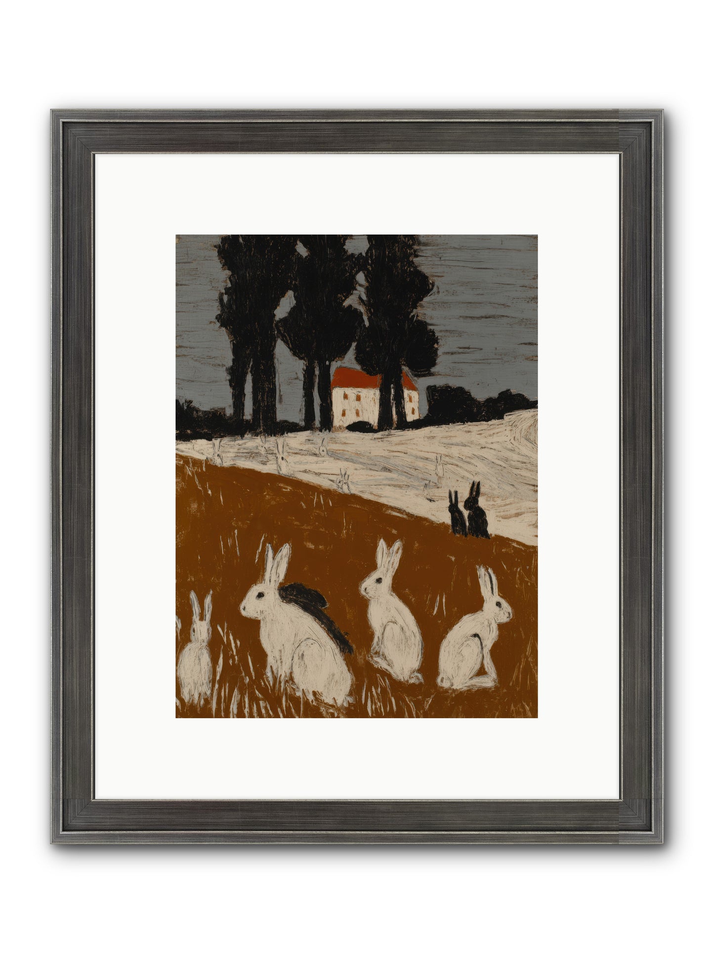 Field of Small Kings — Field-of-Small-Kings-9x12-Framed-Print-Slimwoods-Black-Silver.jpg